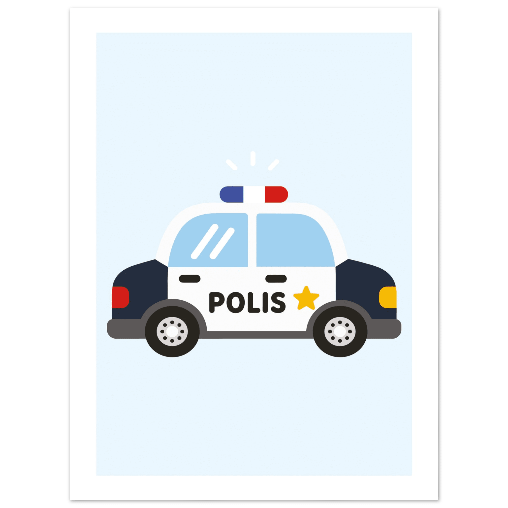 Polisbil Poster poster