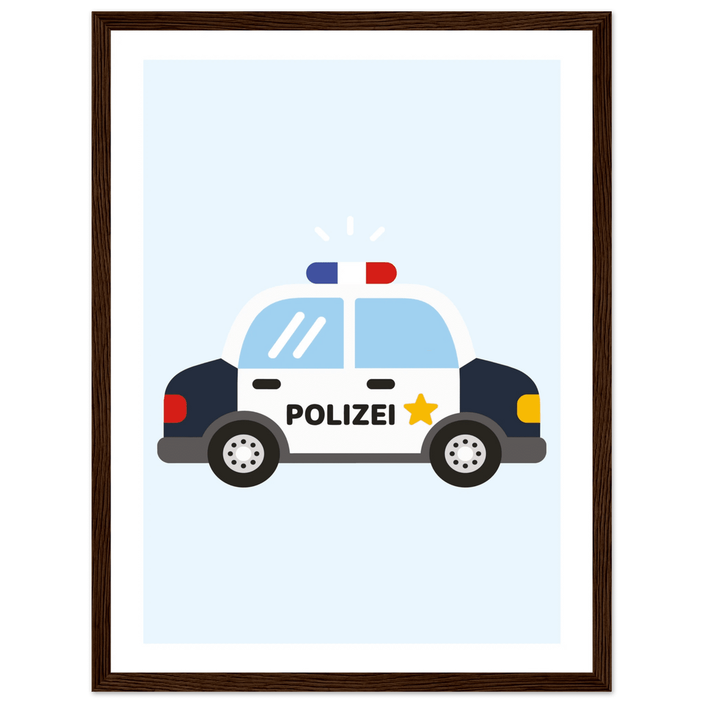 Polizeiauto Poster poster