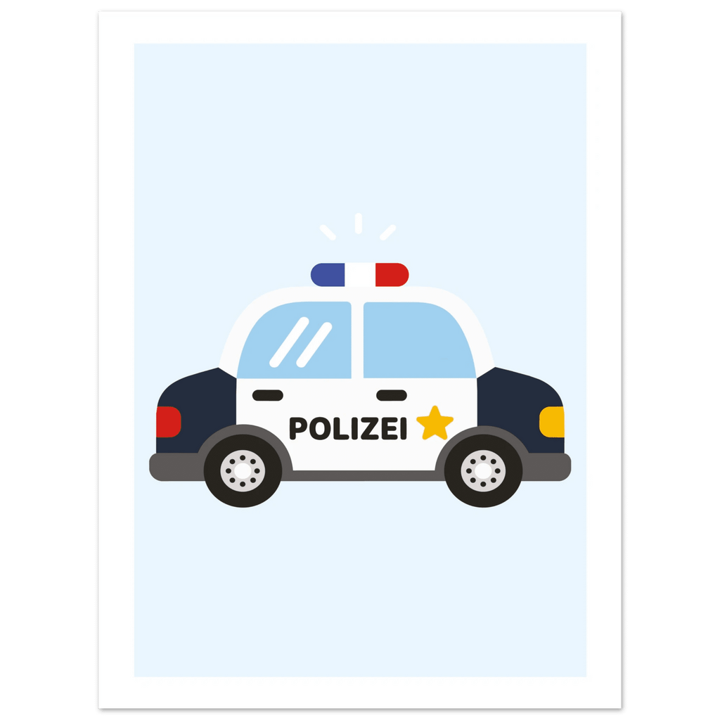 Polizeiauto Poster poster