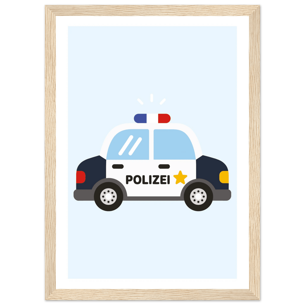 Polizeiauto Poster poster