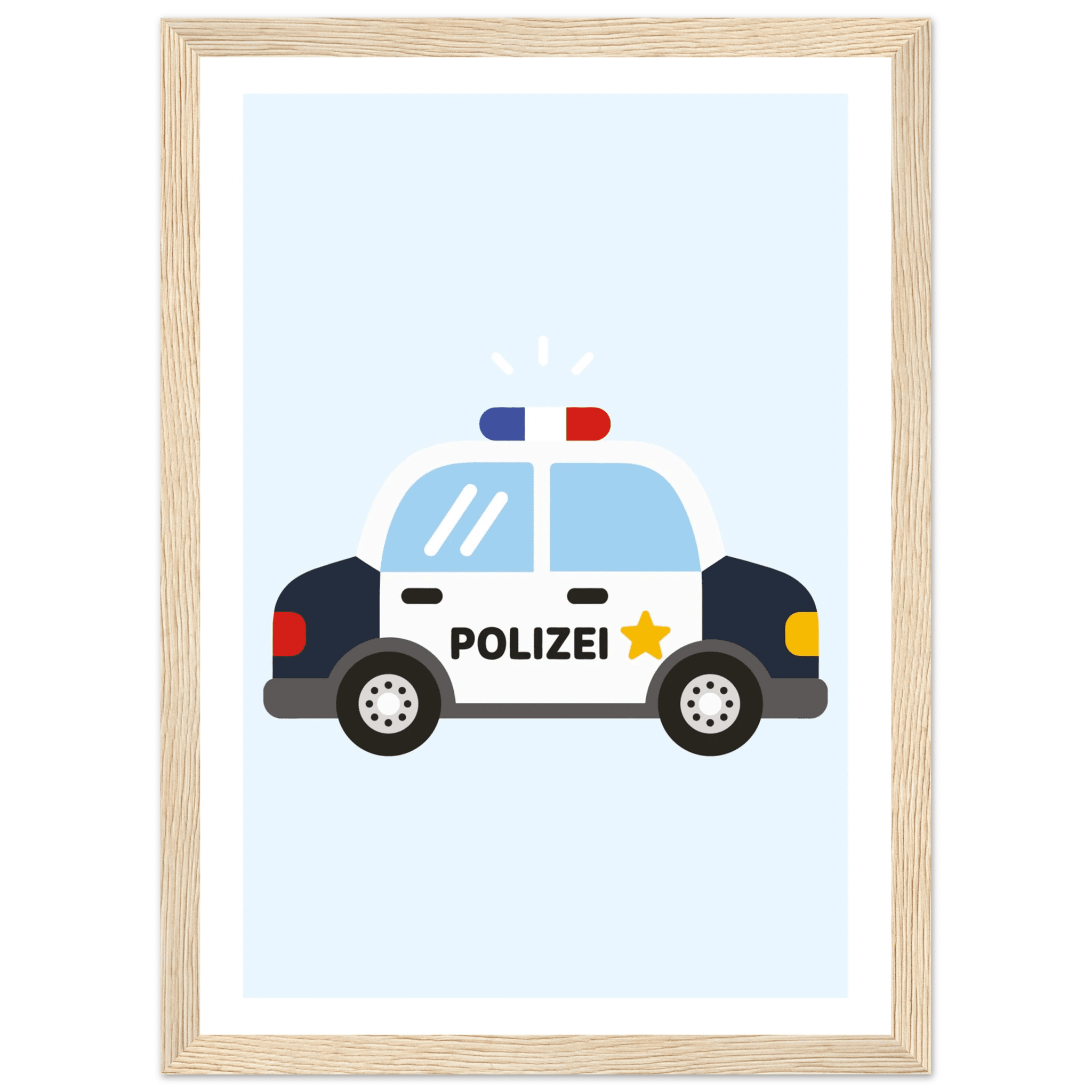 Polizeiauto Poster poster