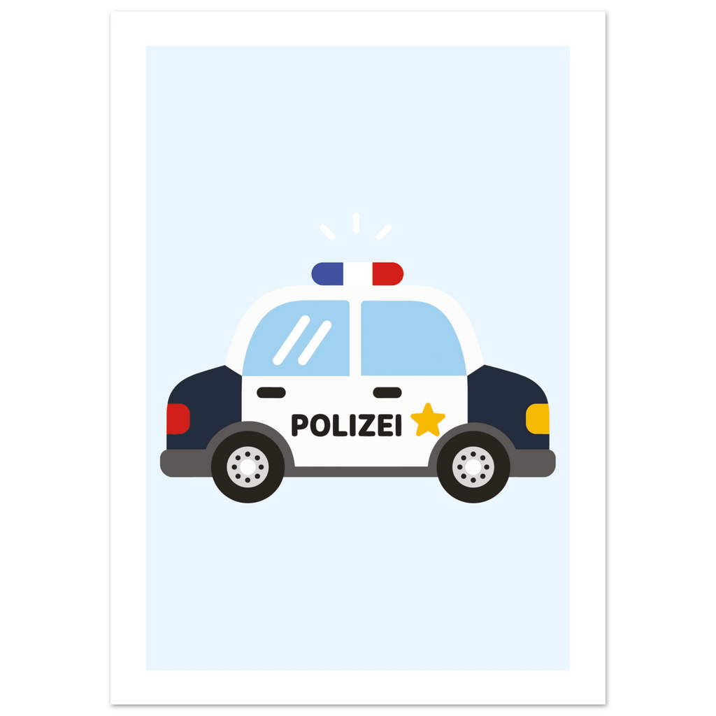 Polizeiauto Poster poster