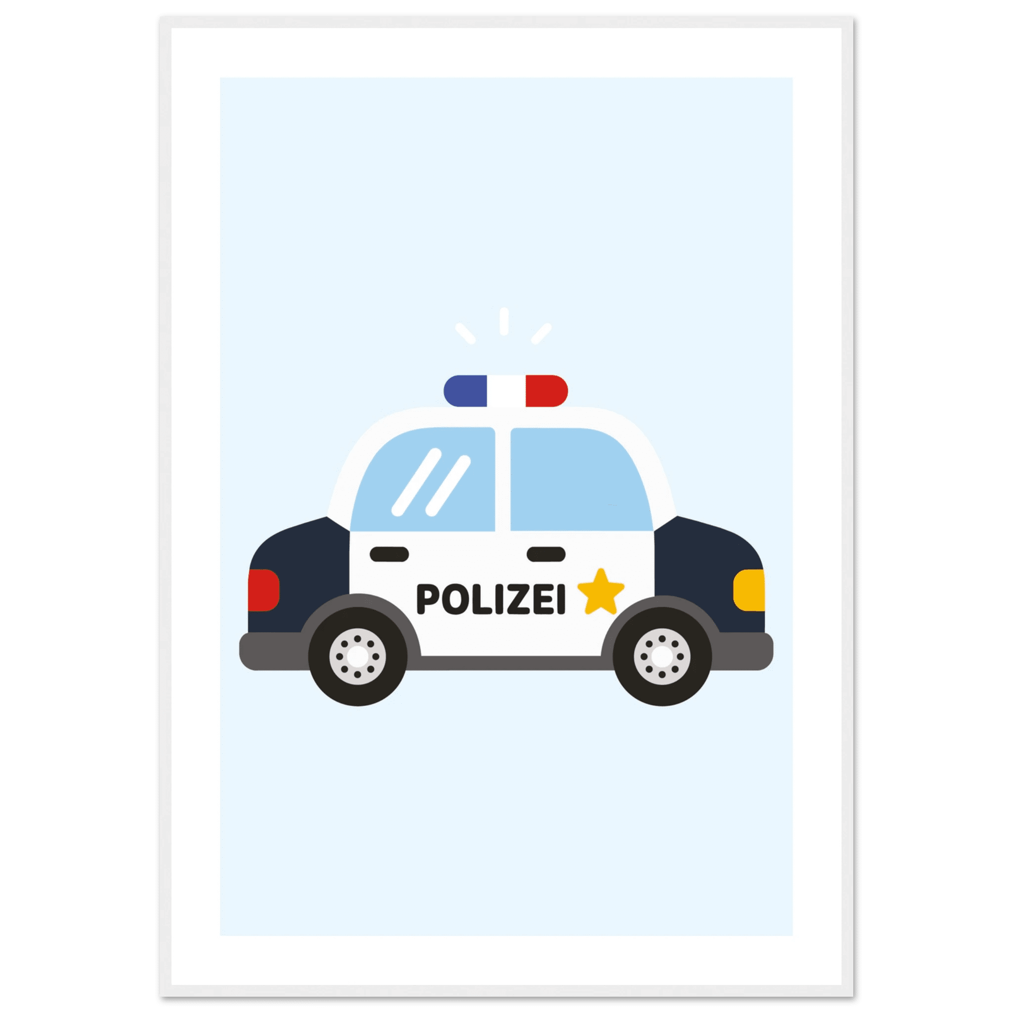 Polizeiauto Poster poster