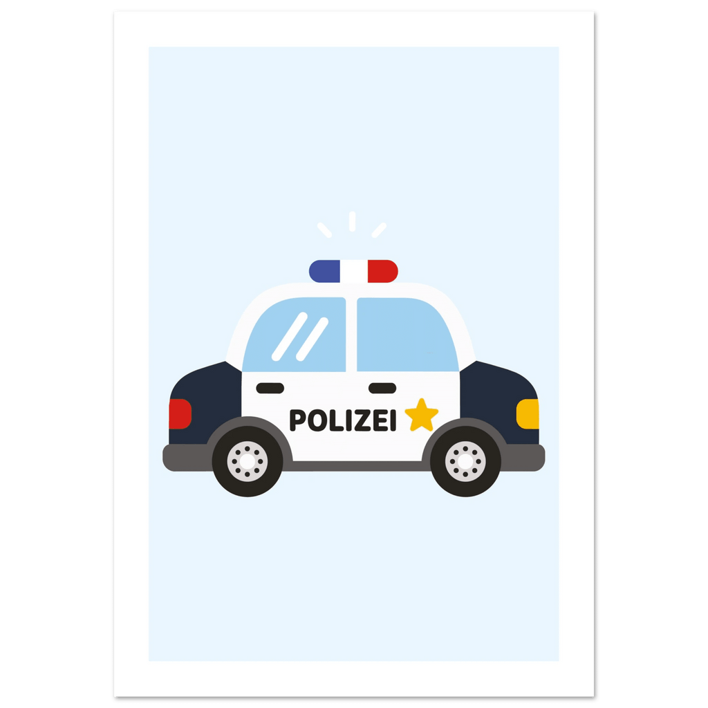 Polizeiauto Poster poster