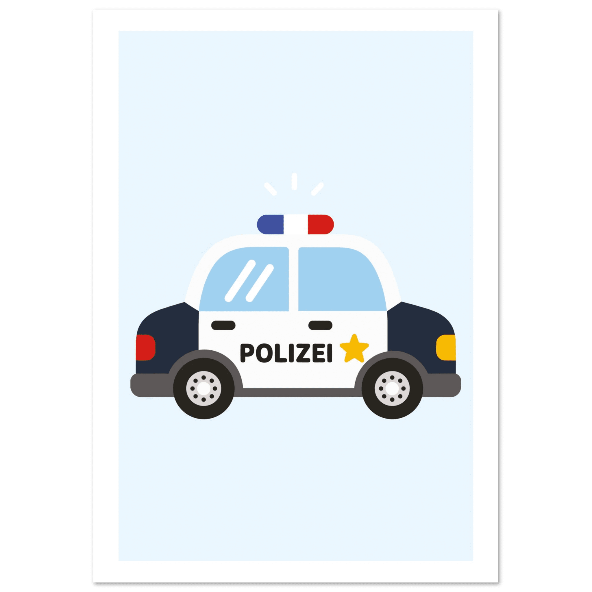Polizeiauto Poster poster