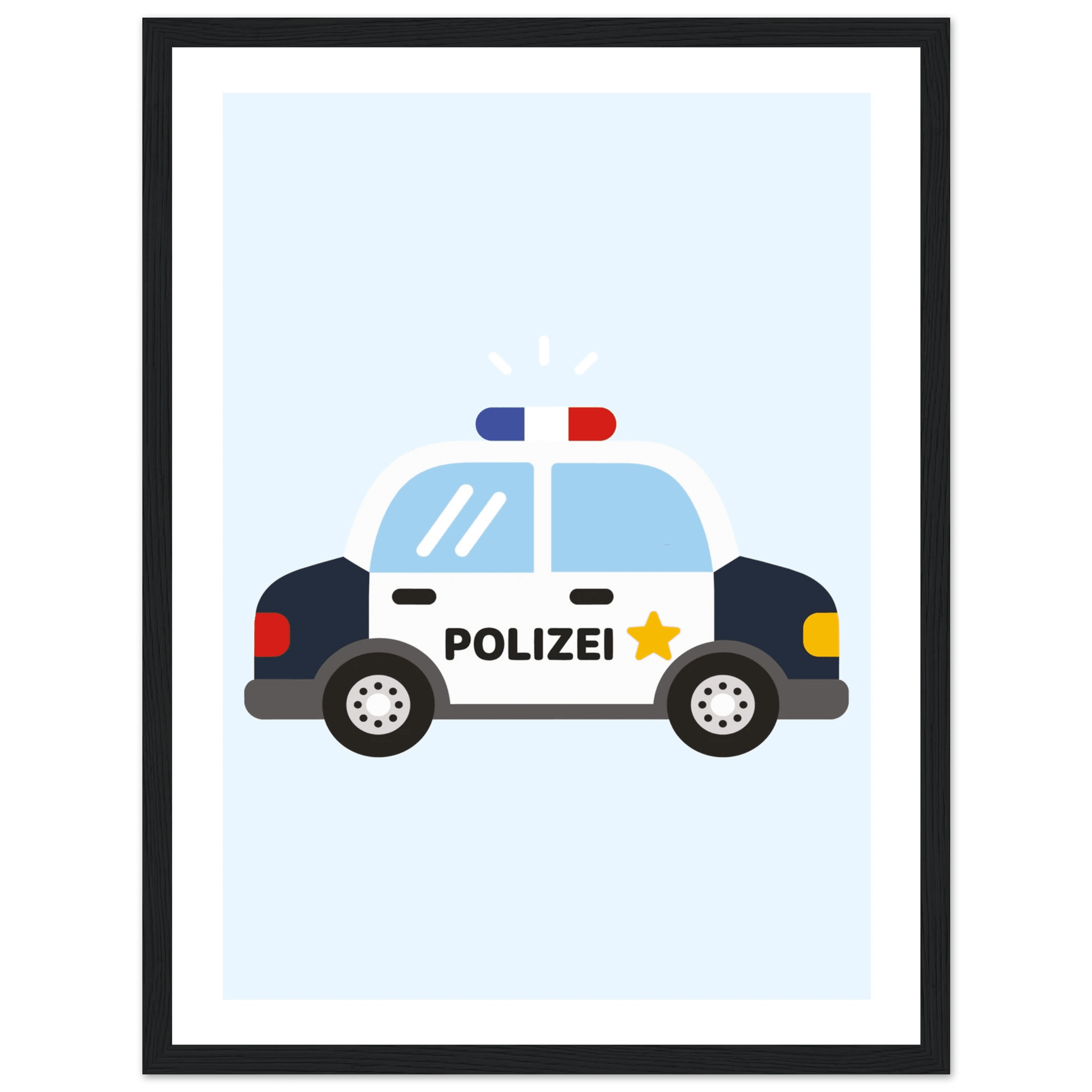 Polizeiauto Poster poster