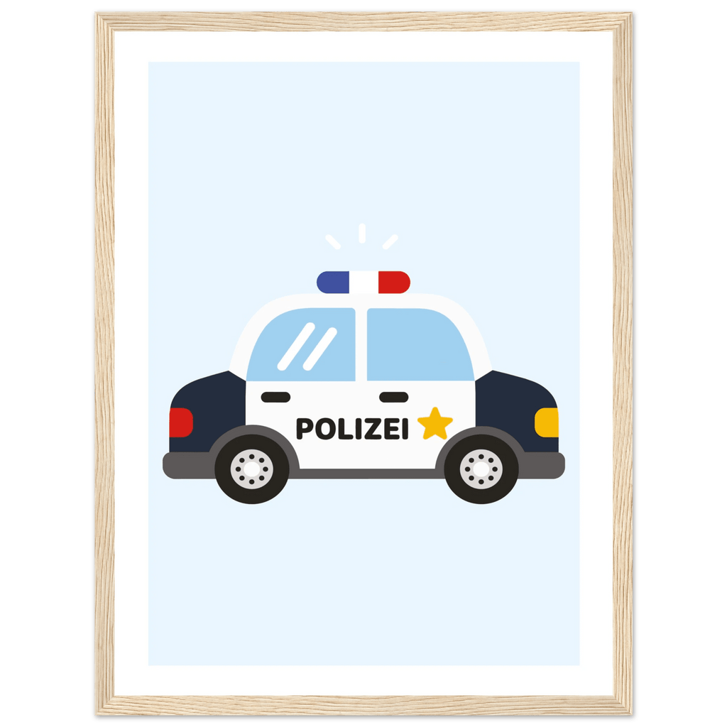 Polizeiauto Poster poster