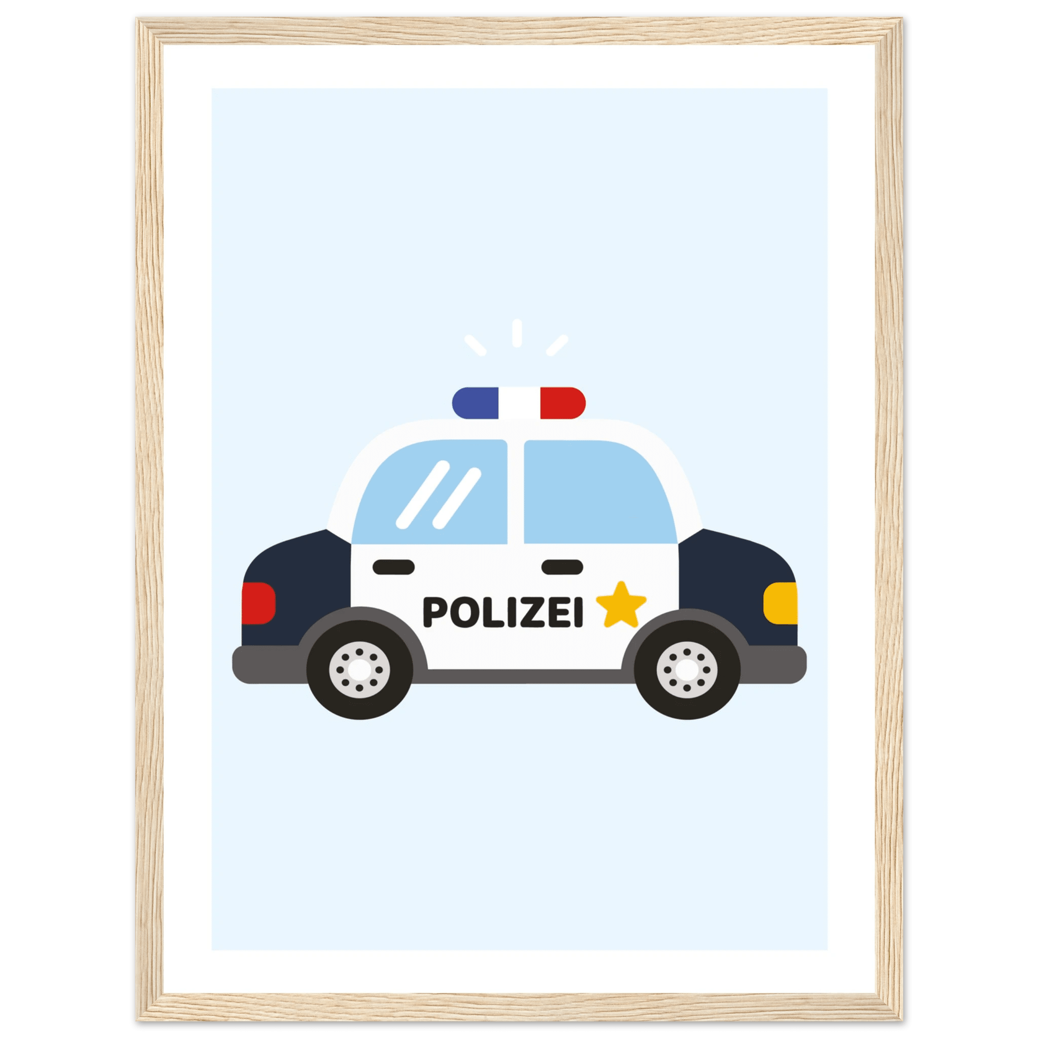 Polizeiauto Poster poster