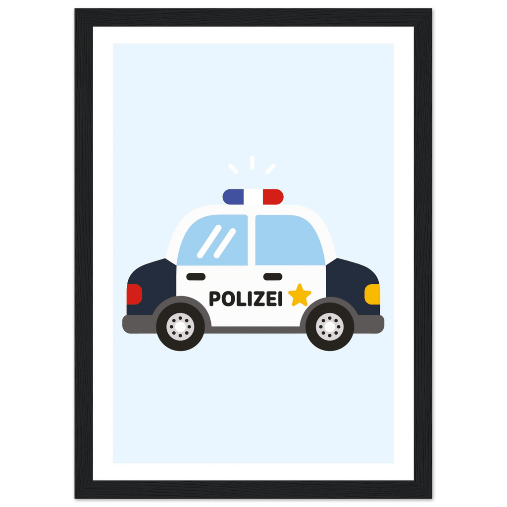 Polizeiauto Poster poster