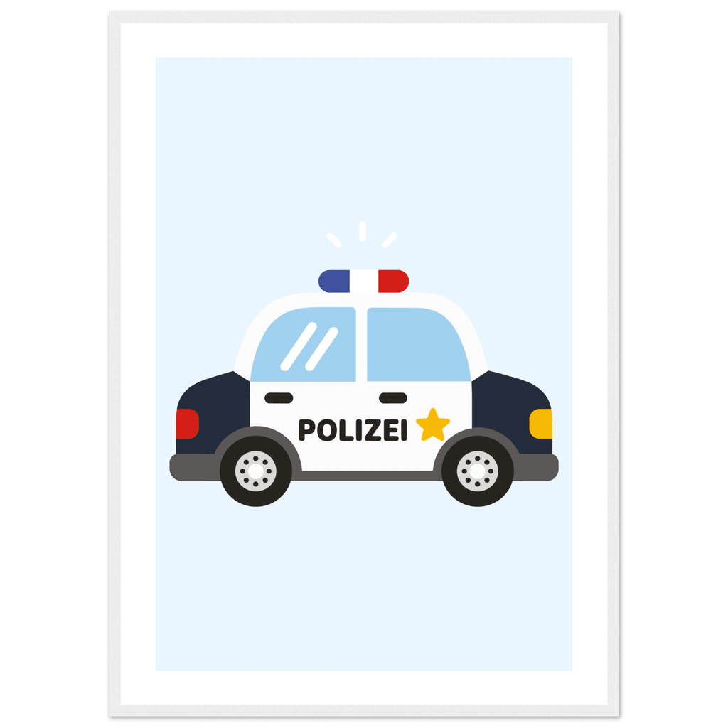 Polizeiauto Poster poster