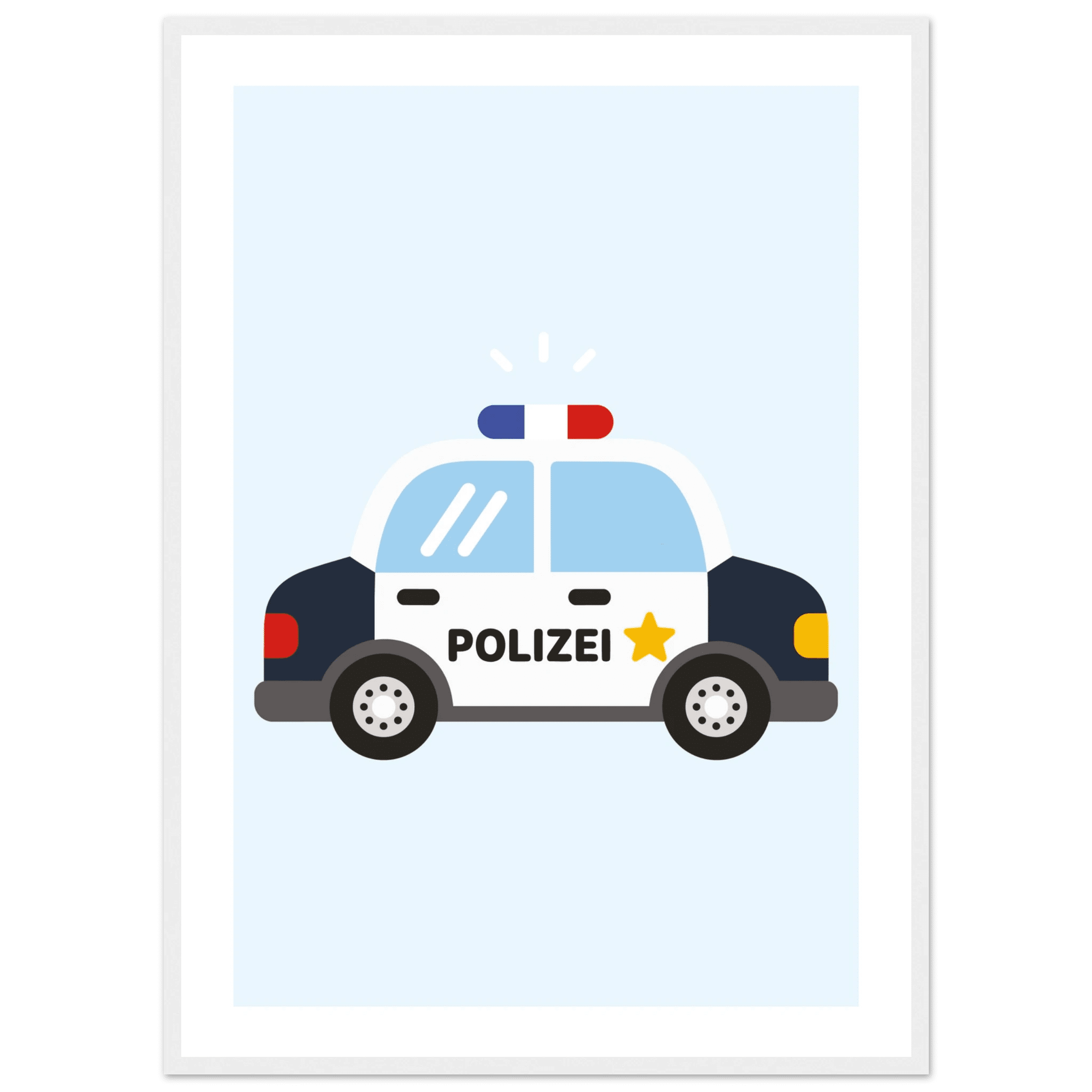 Polizeiauto Poster poster