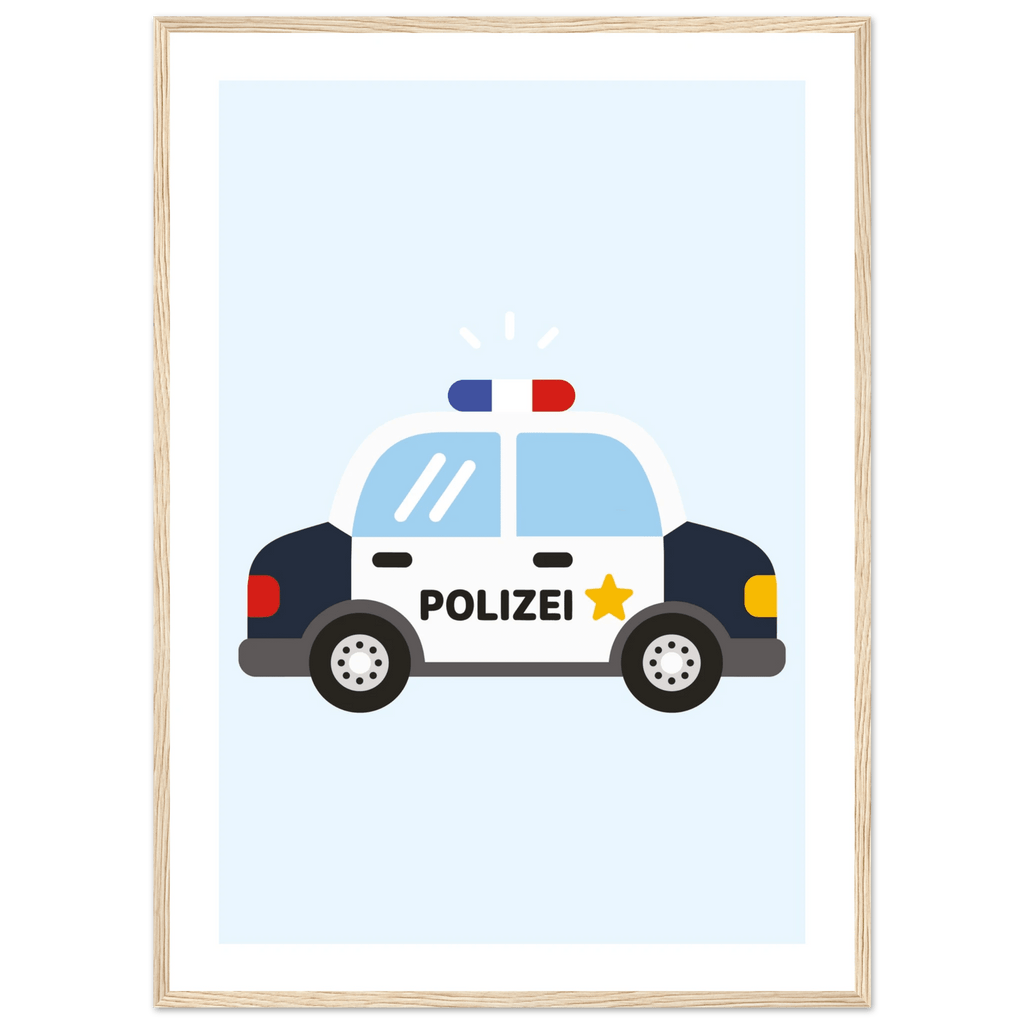 Polizeiauto Poster poster