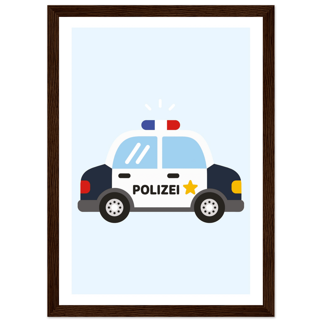 Polizeiauto Poster poster