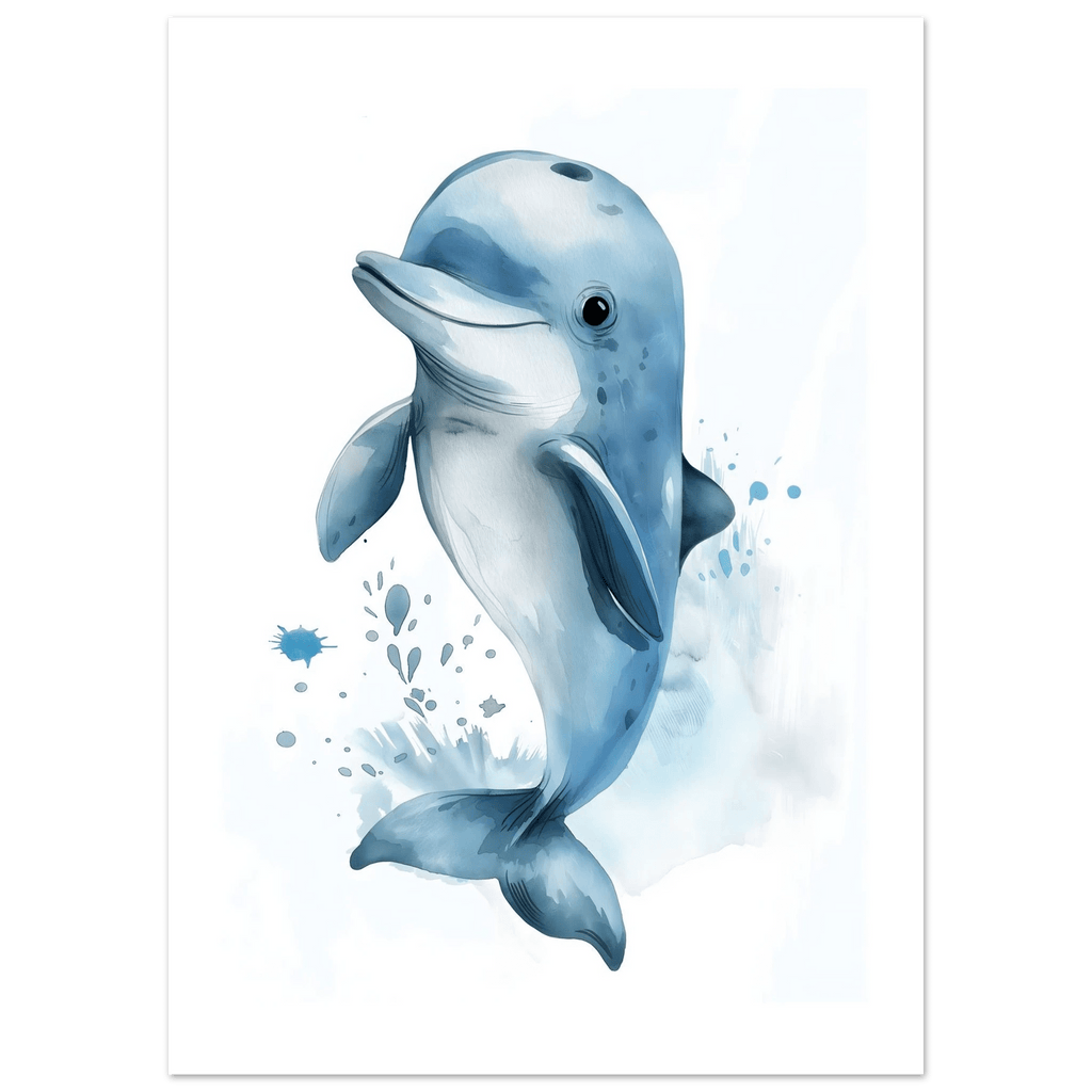 Söt delfin poster poster