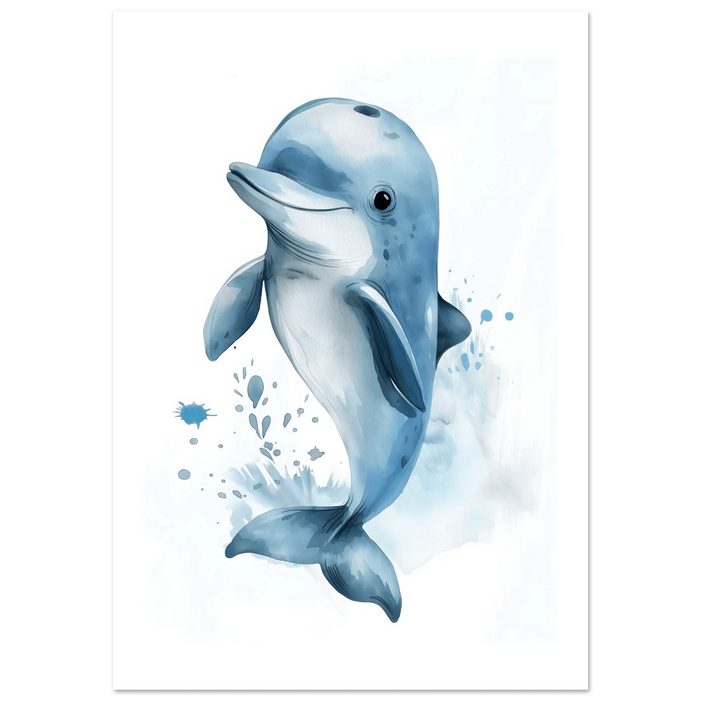 Söt delfin poster poster