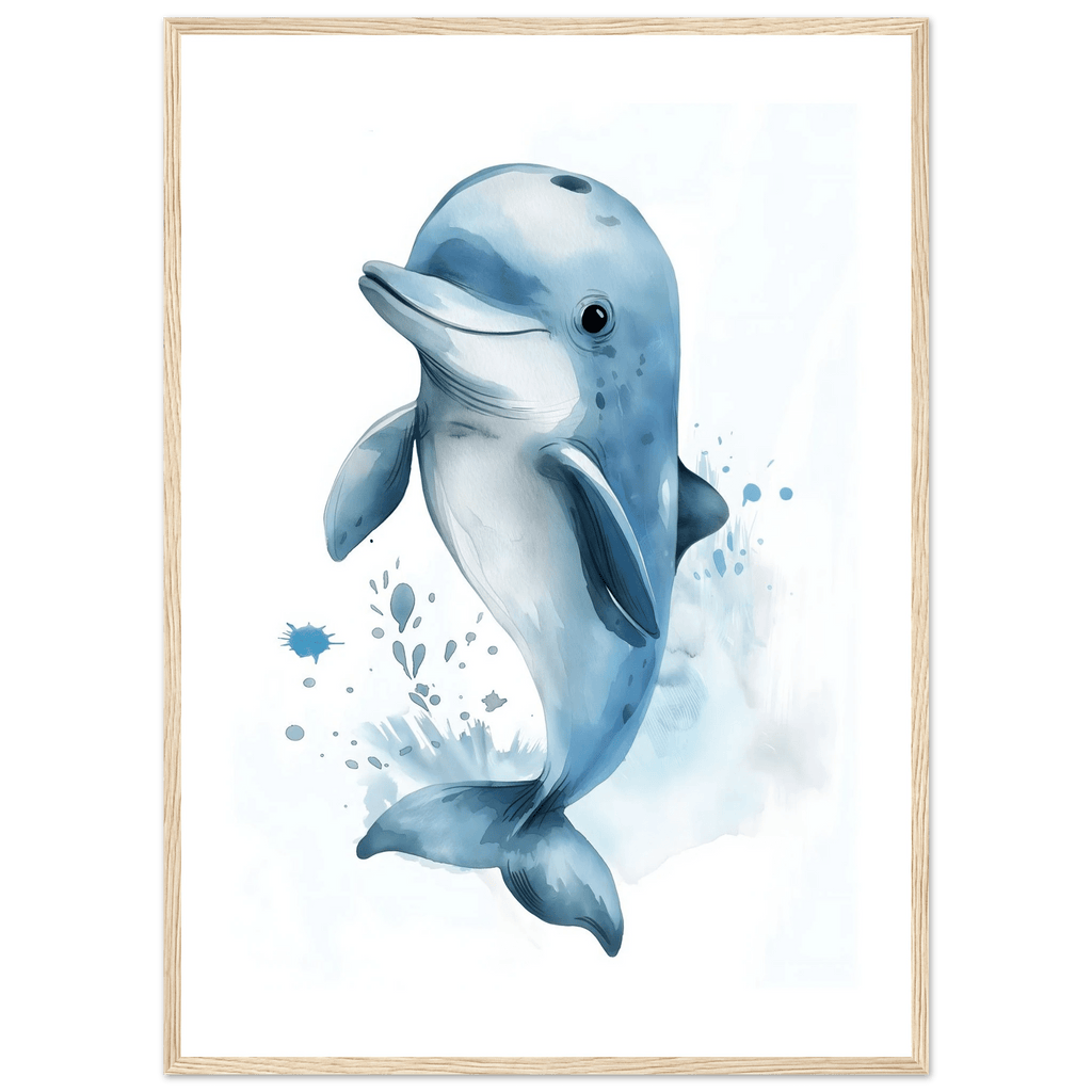 Söt delfin poster poster