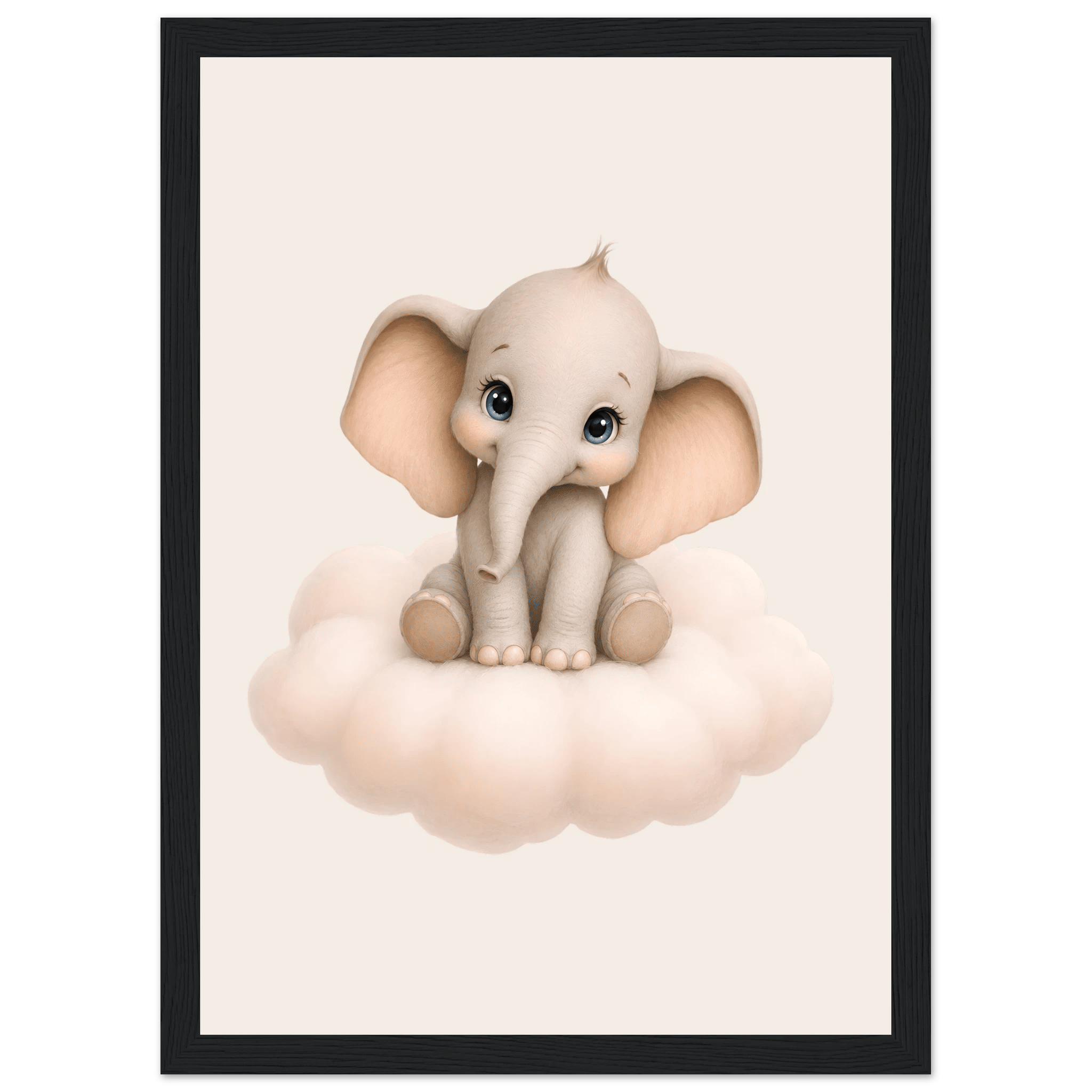 Söt elefant på moln poster poster
