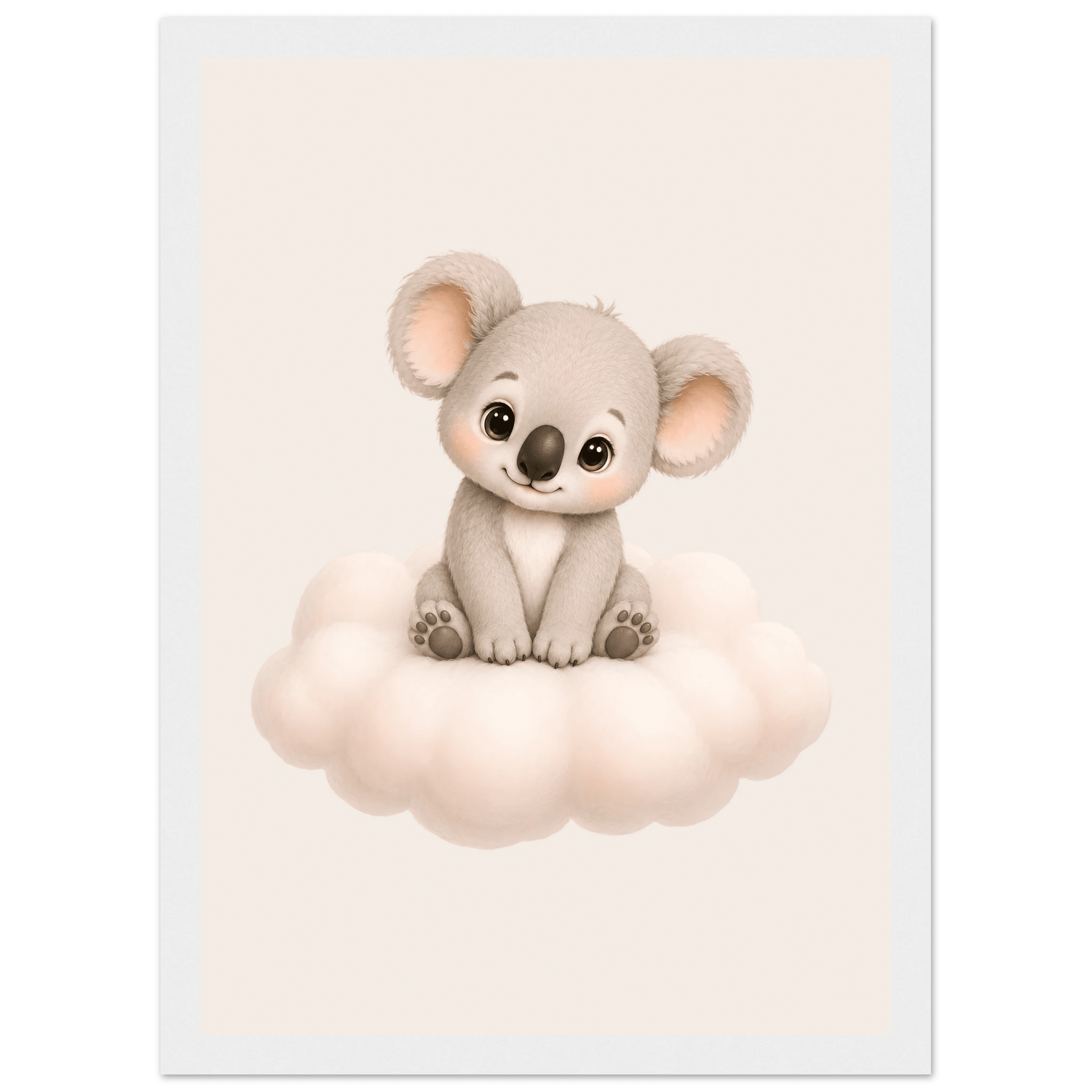 Söt koala på moln poster poster