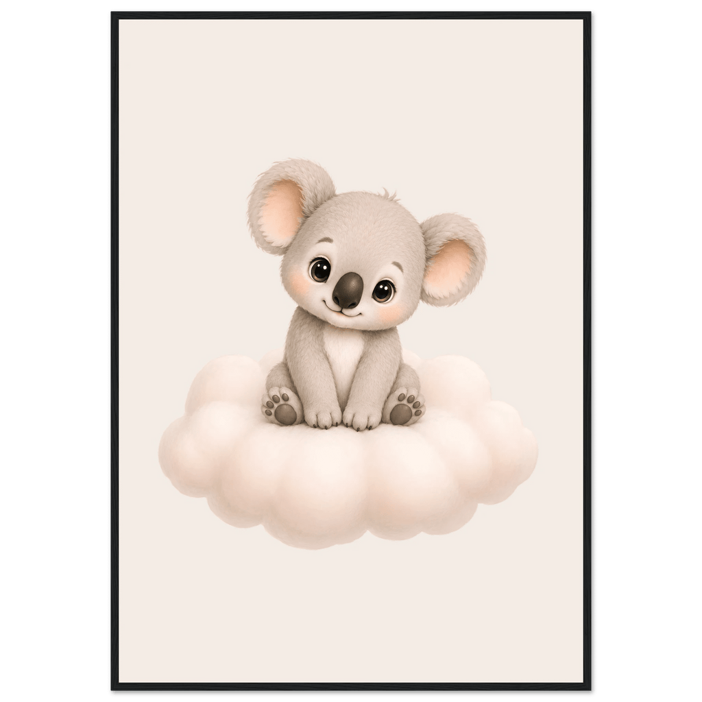 Söt koala på moln poster poster