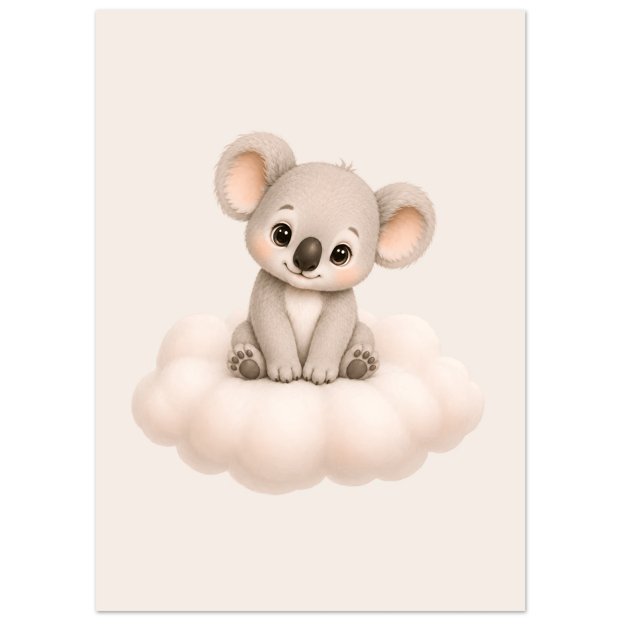 Söt koala på moln poster poster