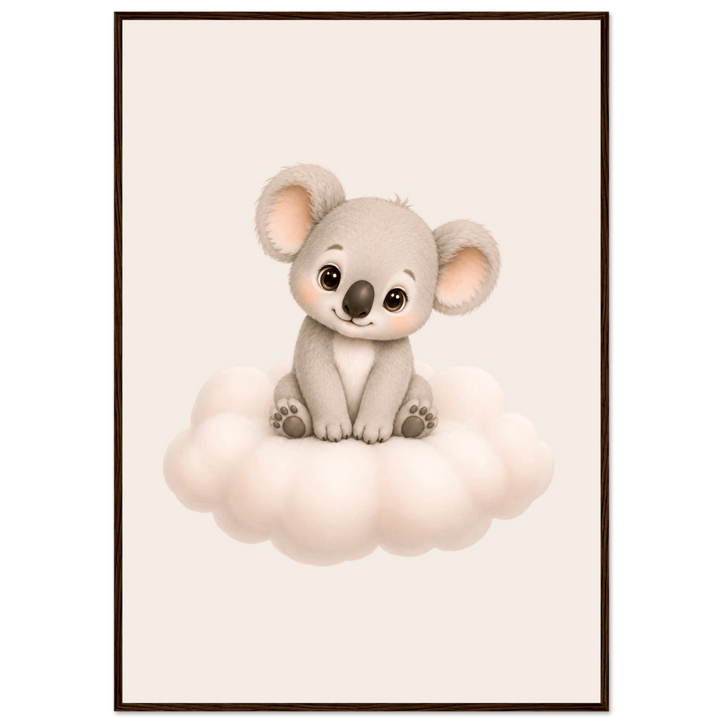 Söt koala på moln poster poster