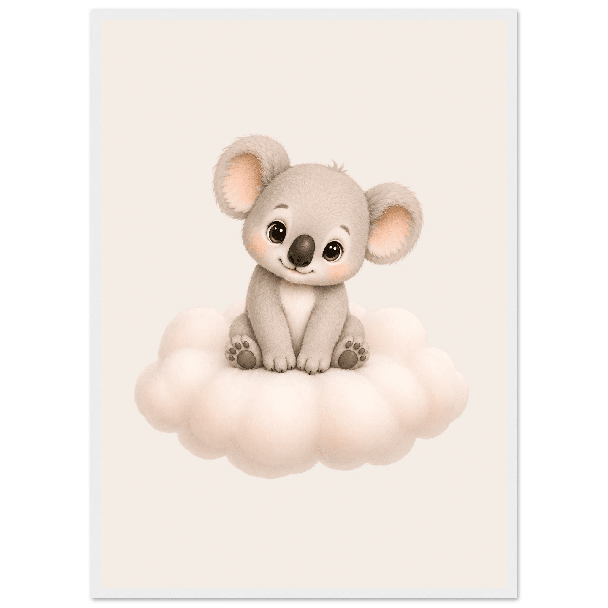 Söt koala på moln poster poster