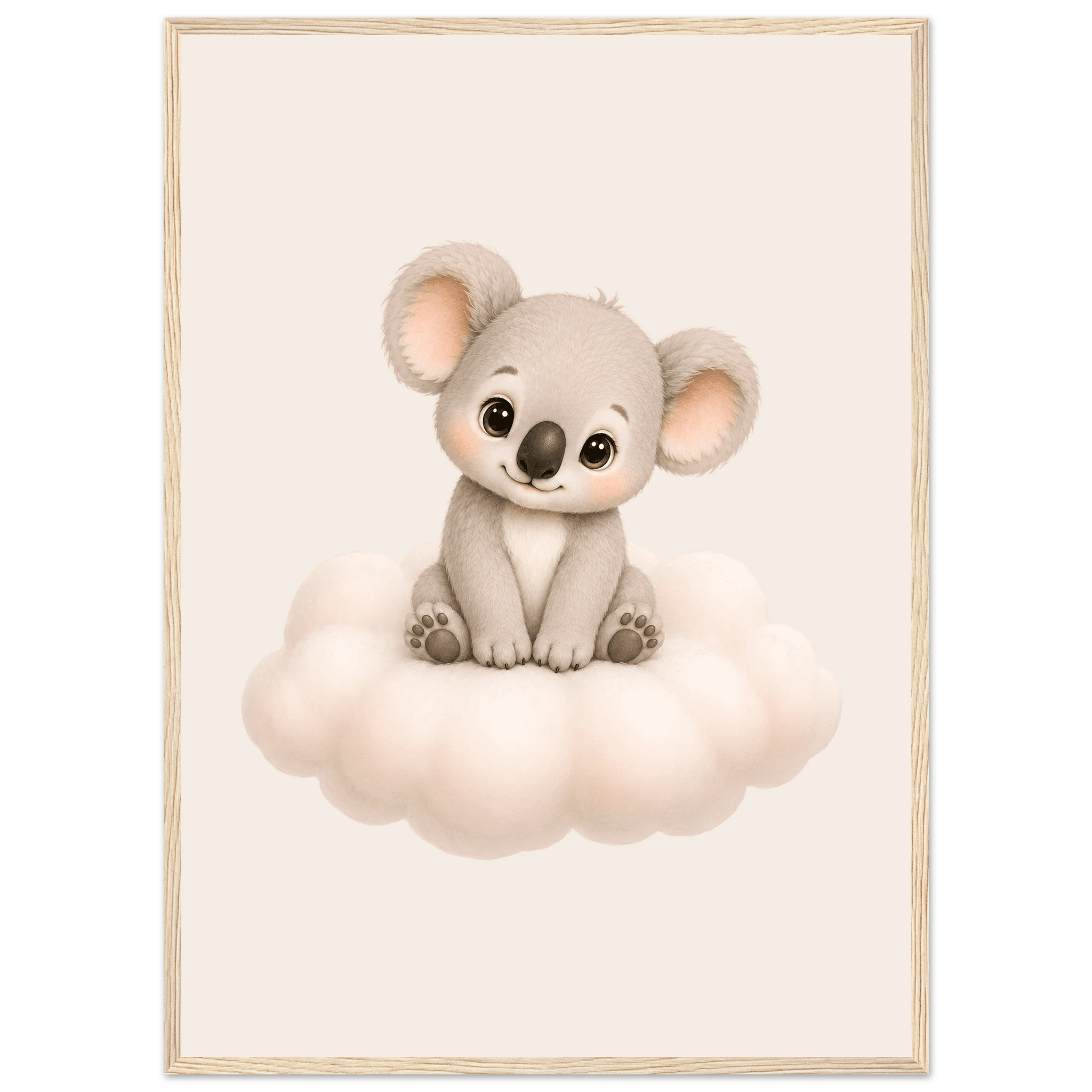 Söt koala på moln poster poster