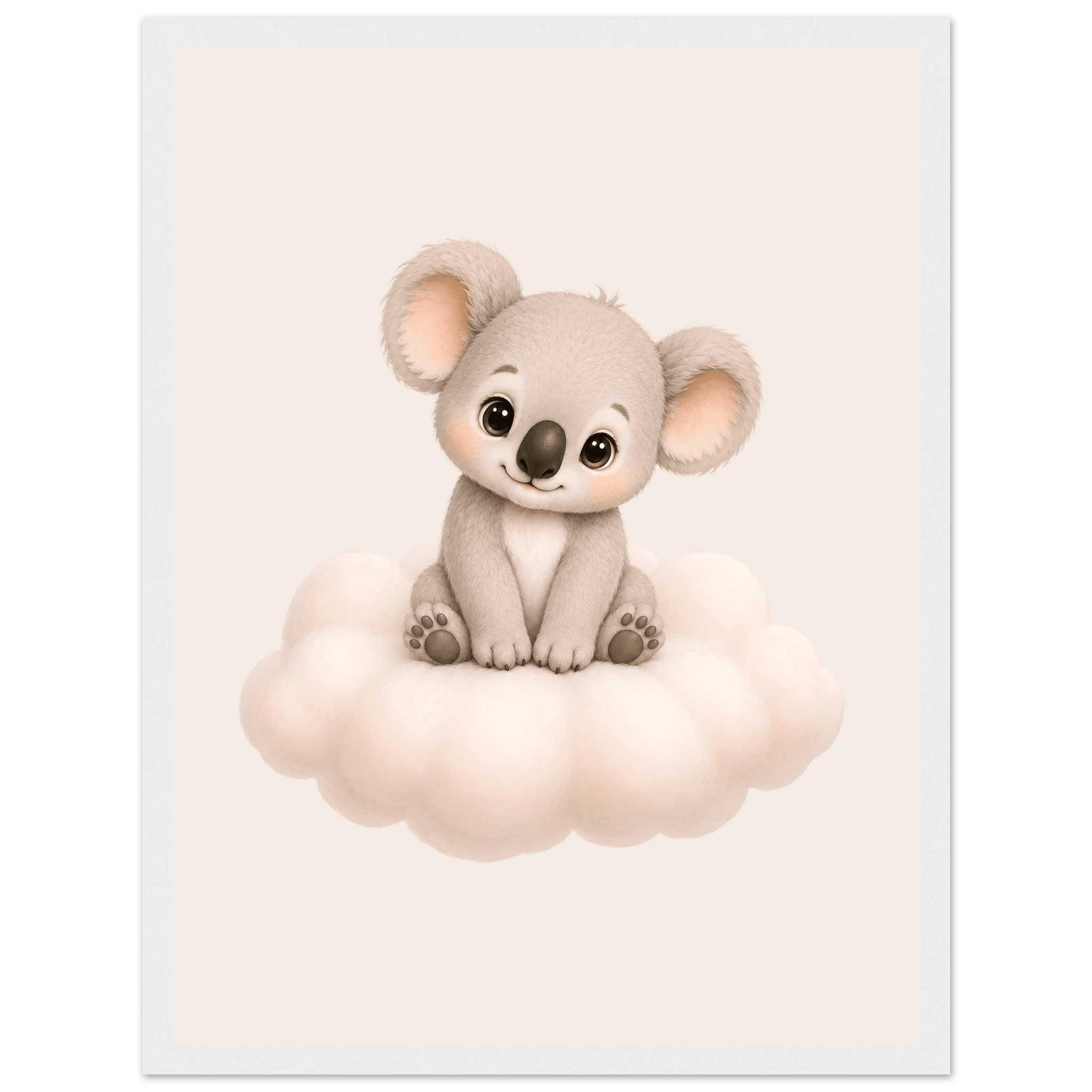 Söt koala på moln poster poster
