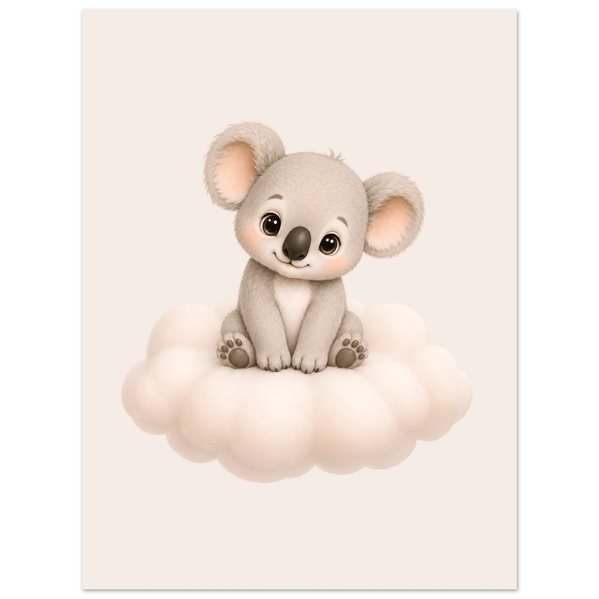 Söt koala på moln poster poster
