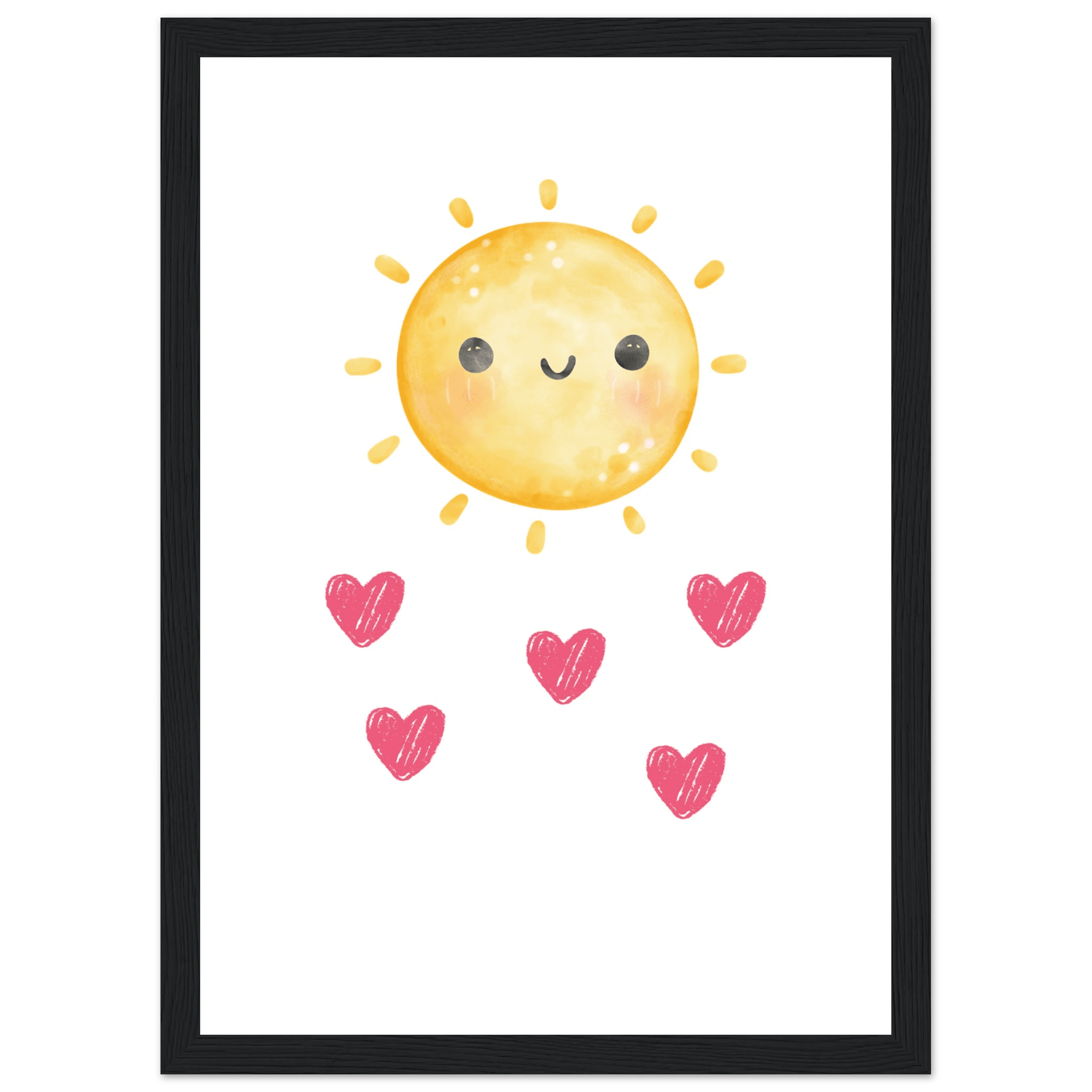 Sol och hjärtan poster poster