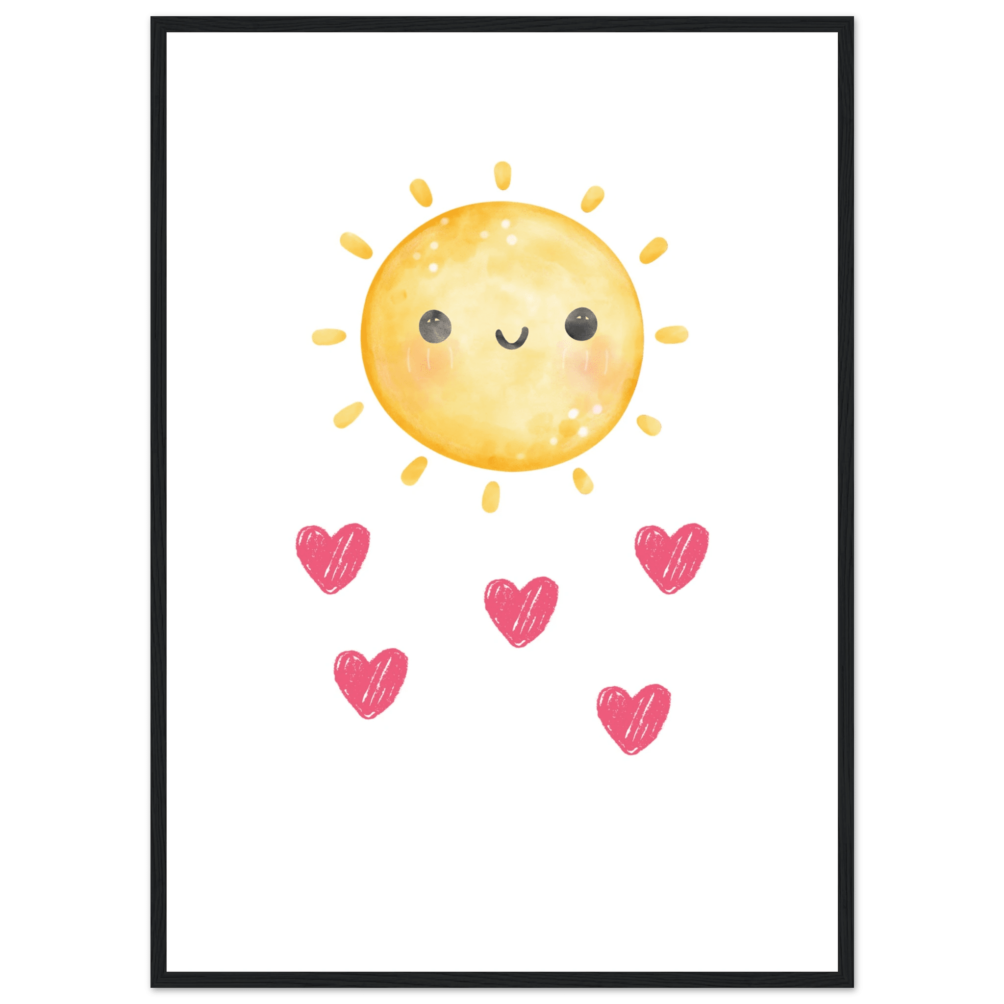 Sol och hjärtan poster poster