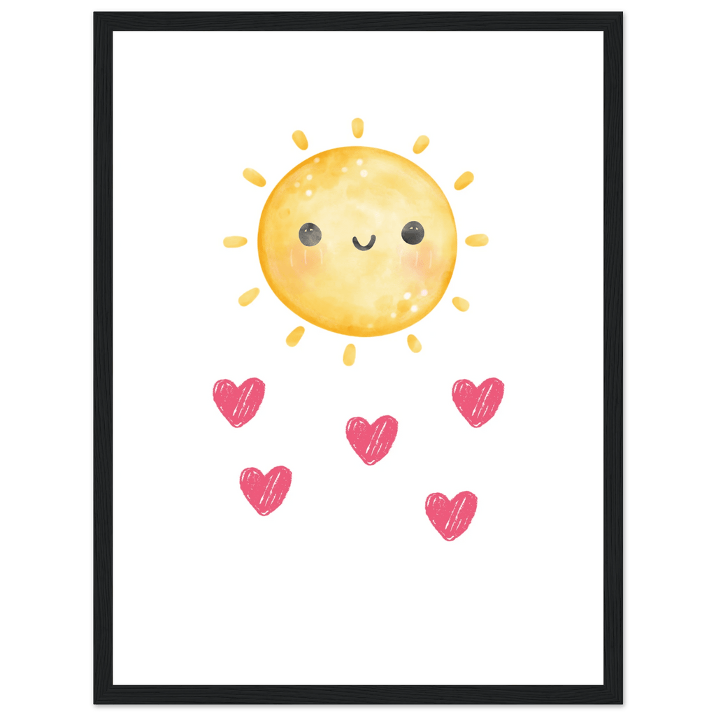 Sol och hjärtan poster poster