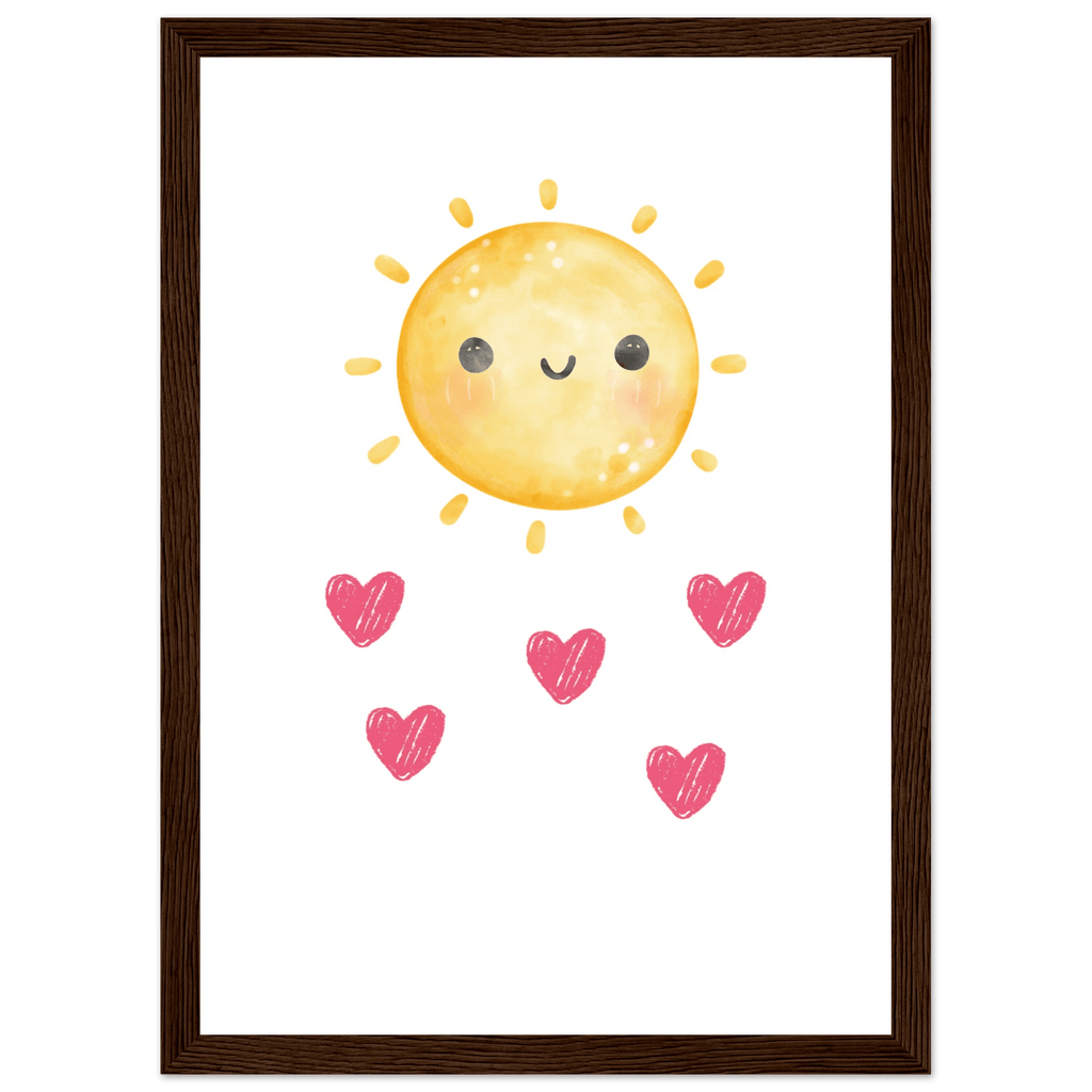 Sol och hjärtan poster poster