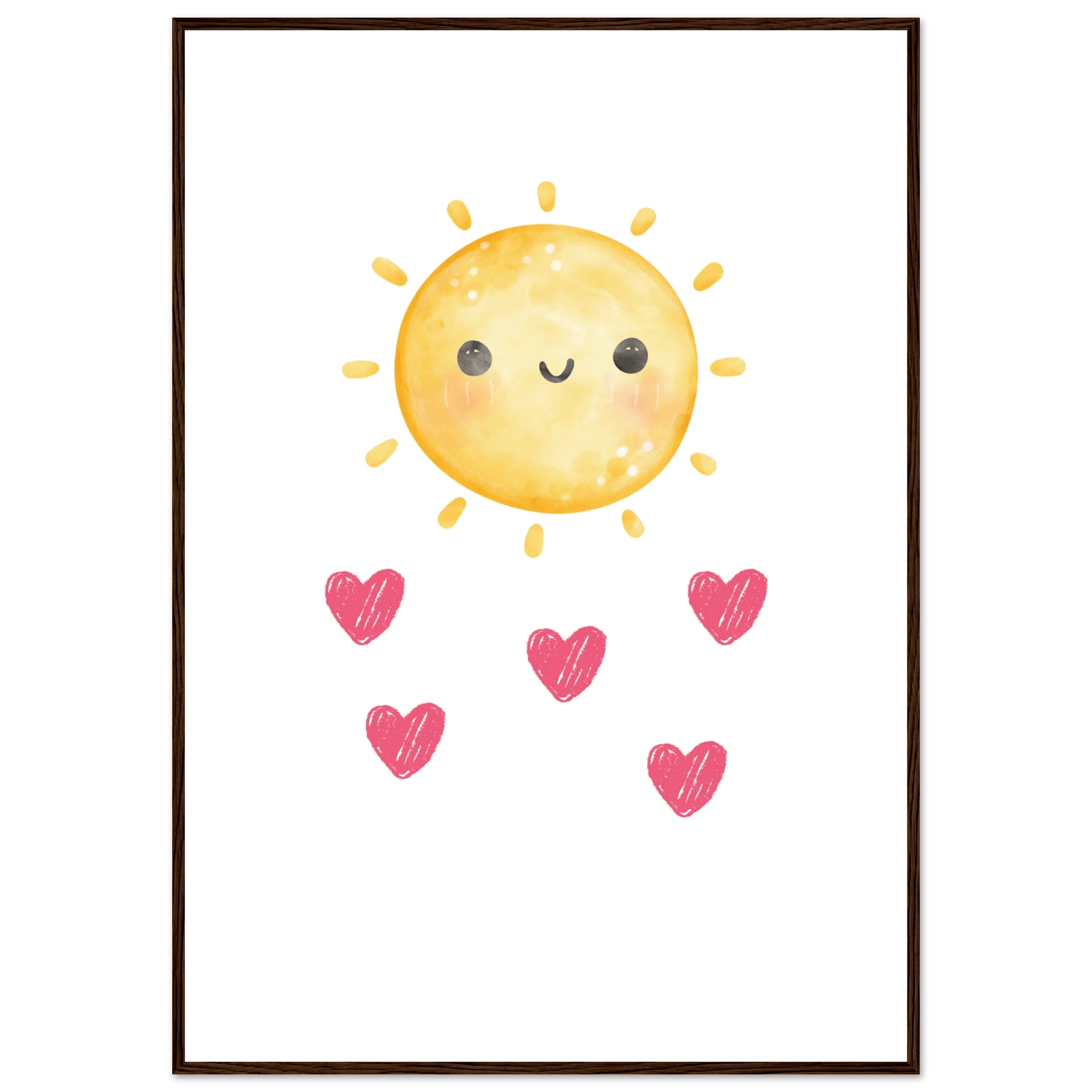 Sol och hjärtan poster poster
