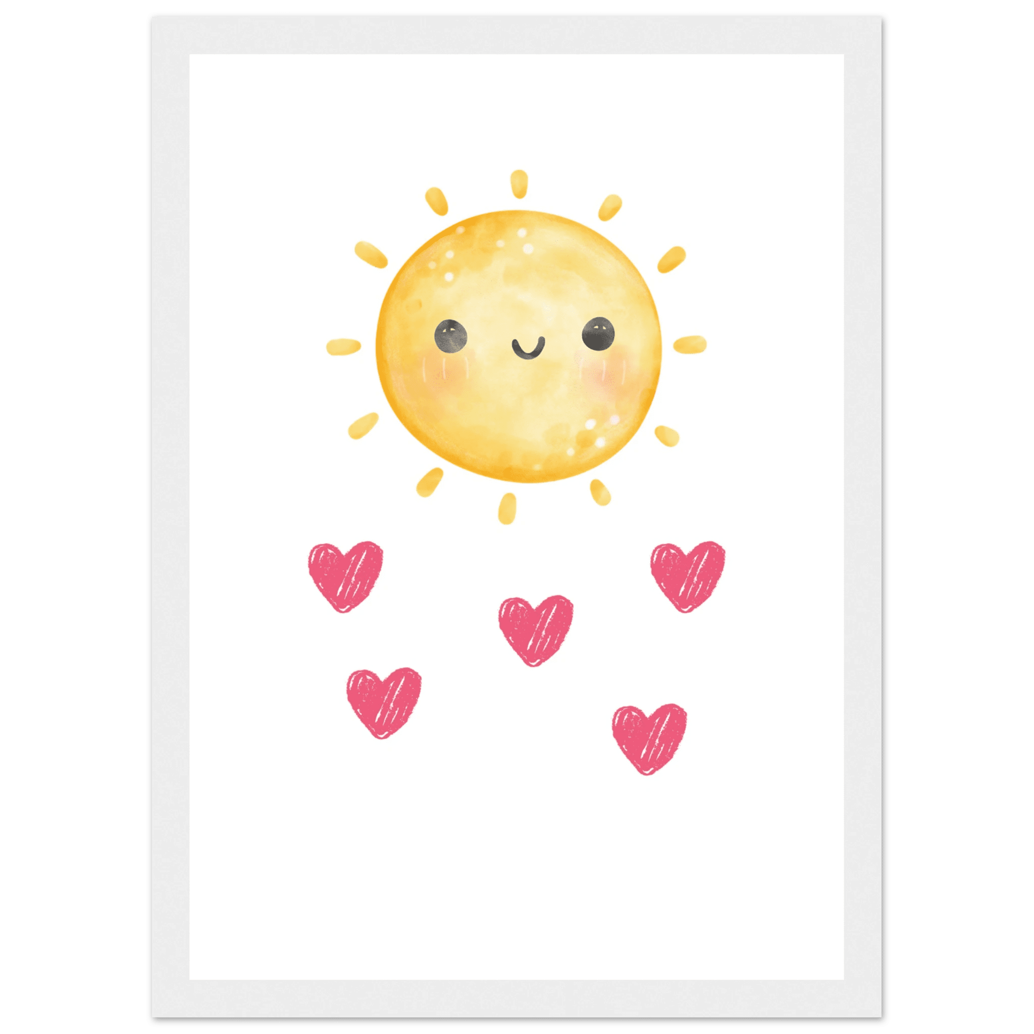 Sol och hjärtan poster poster
