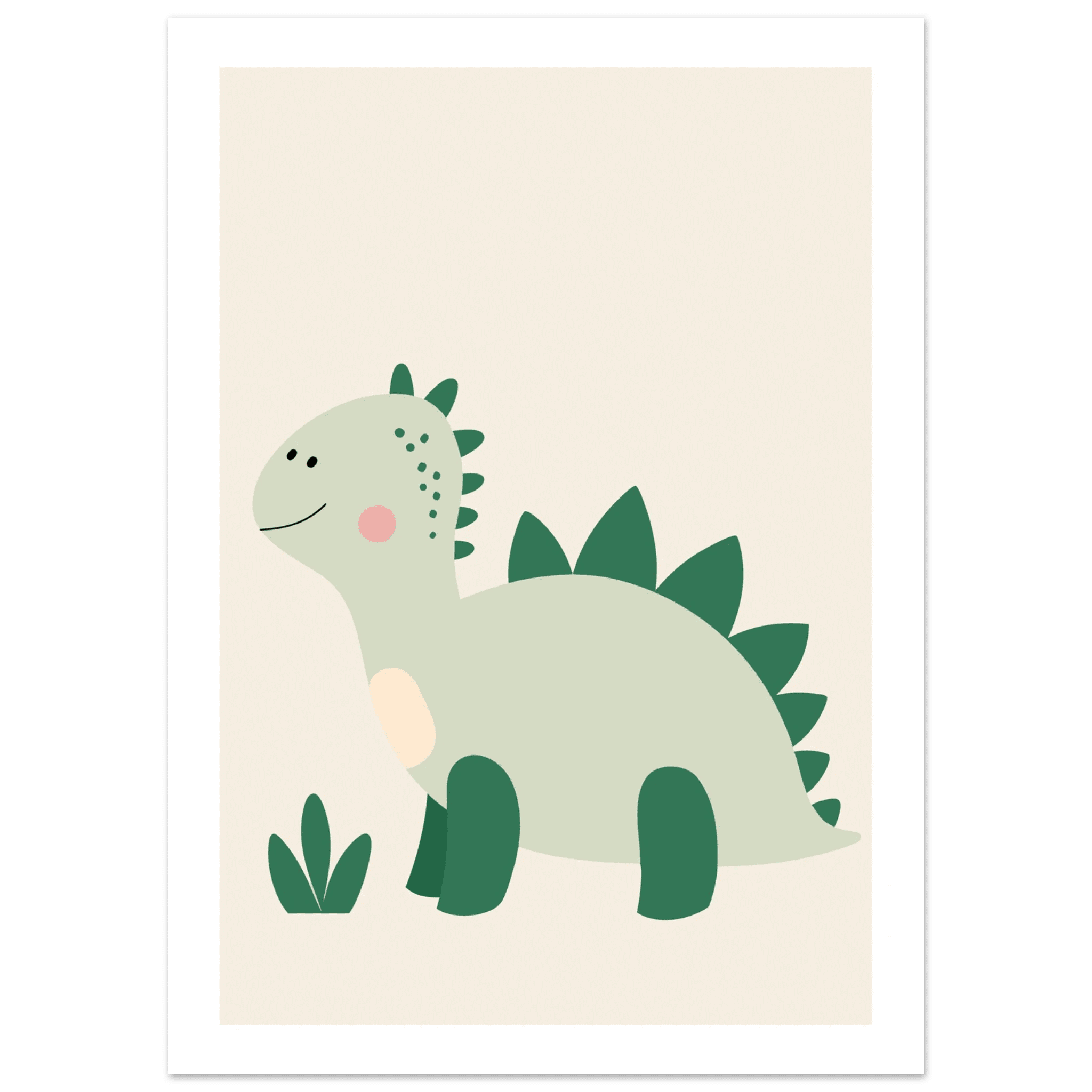 Stegosaurus dinosaurieposter poster