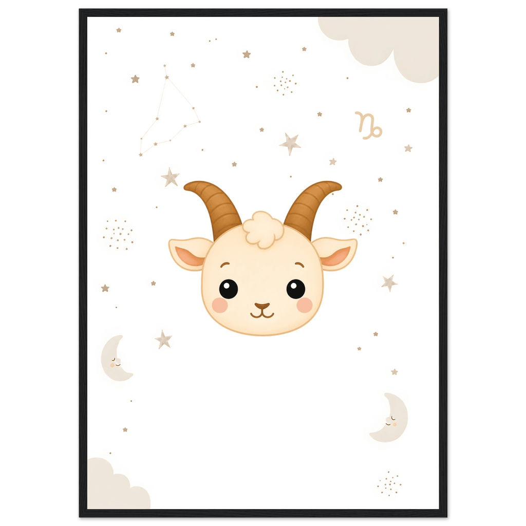 Sternzeichen Steinbock mit Namen poster