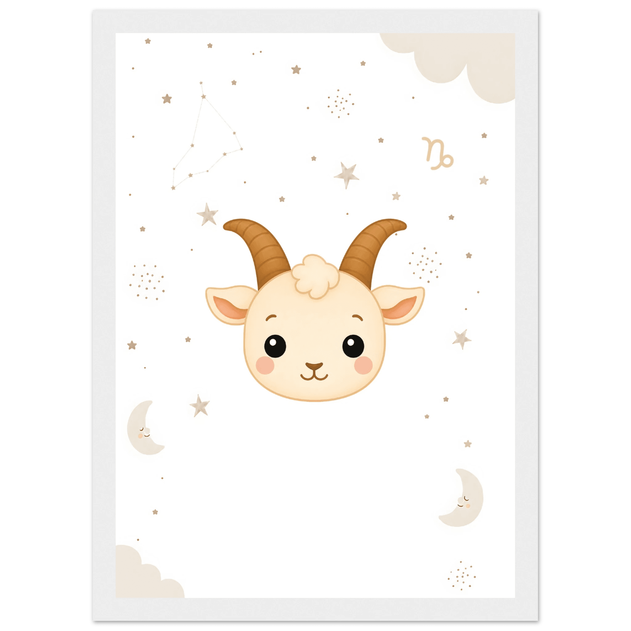 Sternzeichen Steinbock mit Namen poster