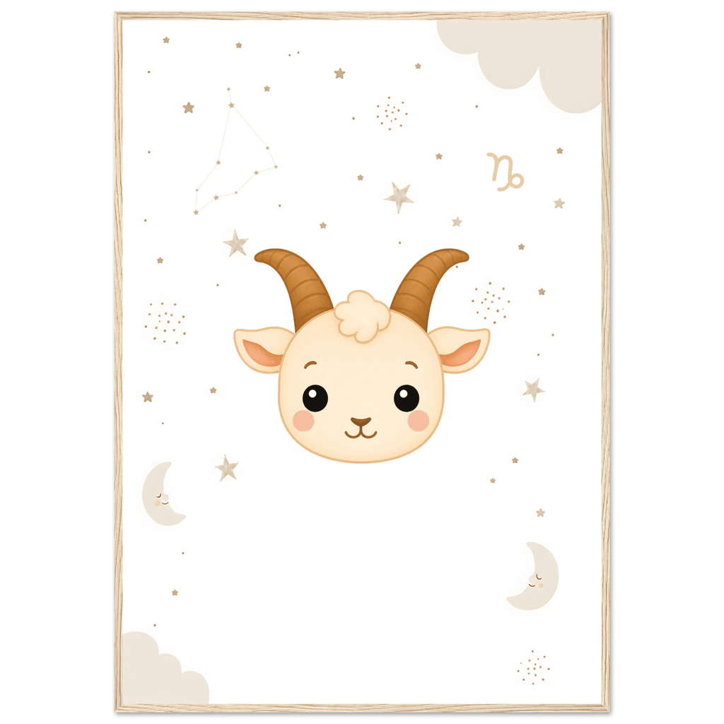 Sternzeichen Steinbock mit Namen poster