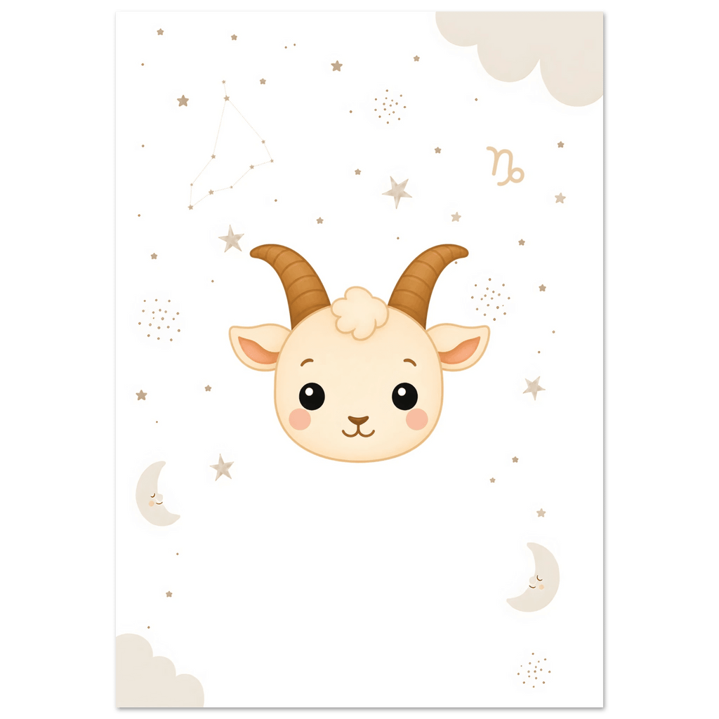 Sternzeichen Steinbock mit Namen poster