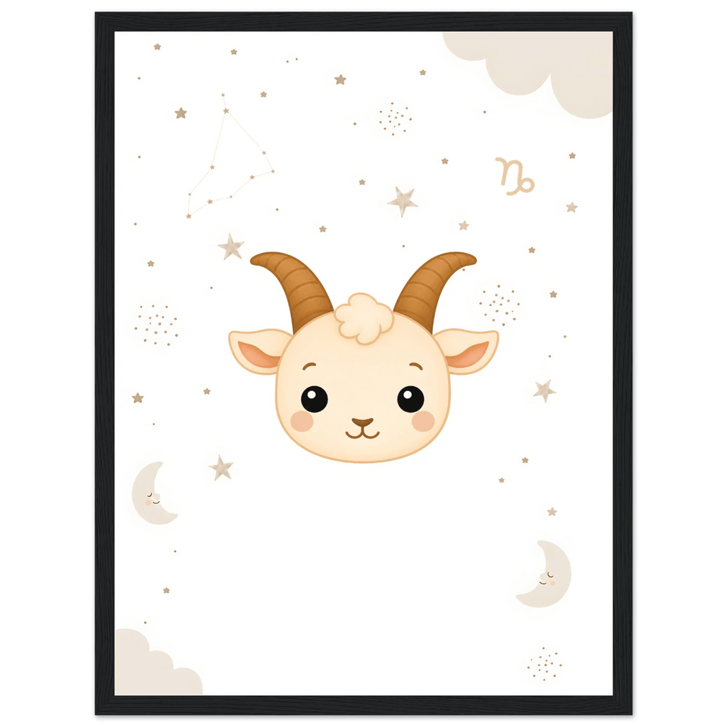 Sternzeichen Steinbock mit Namen poster