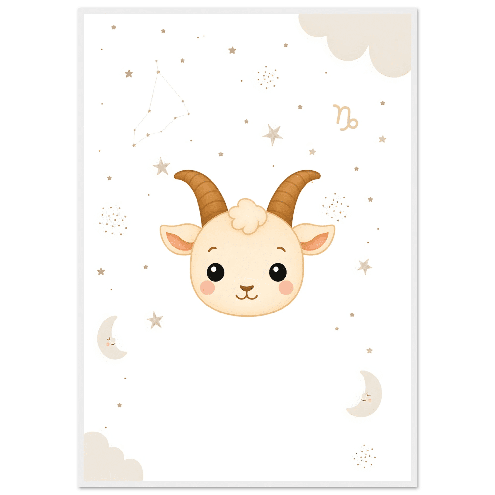 Sternzeichen Steinbock mit Namen poster