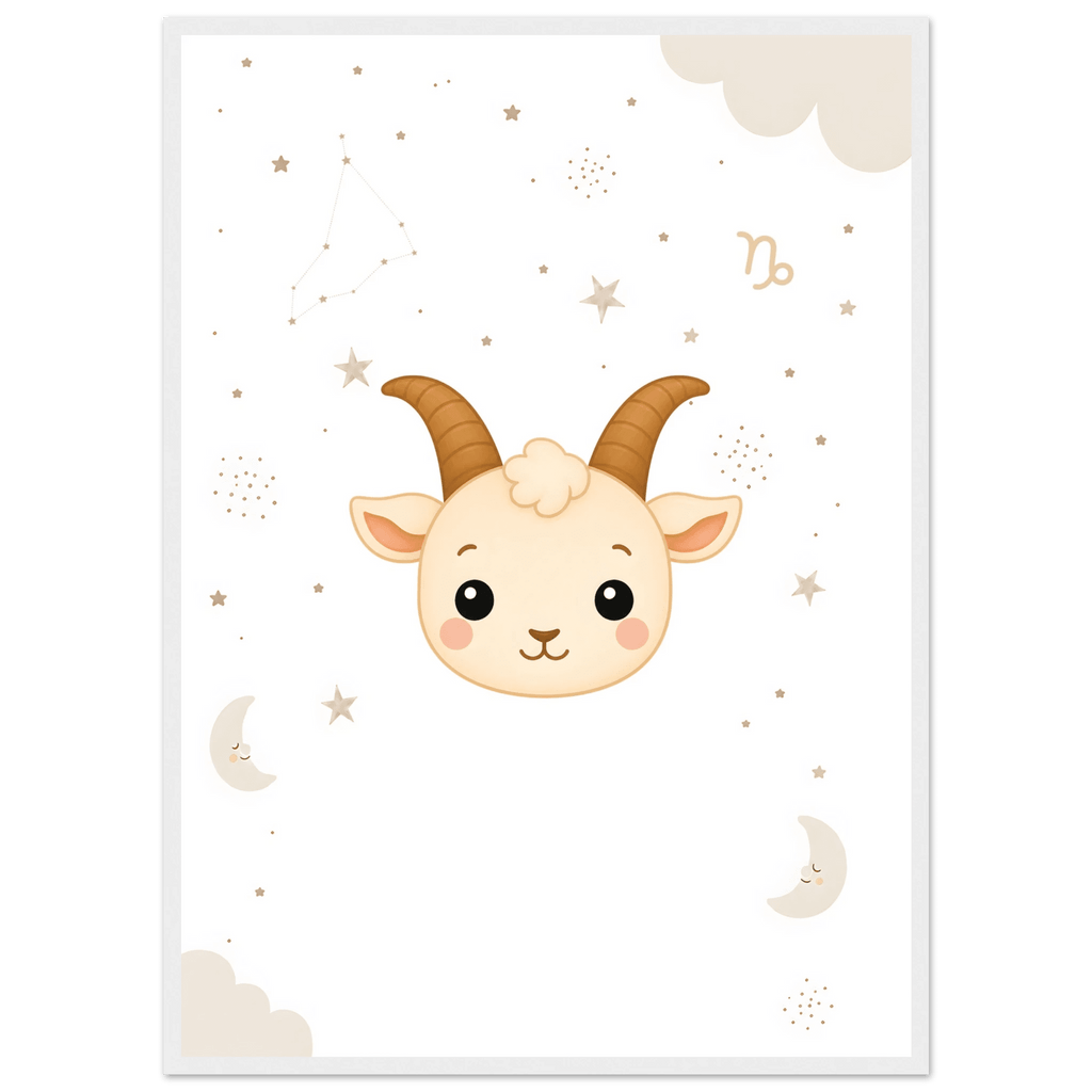 Sternzeichen Steinbock mit Namen poster