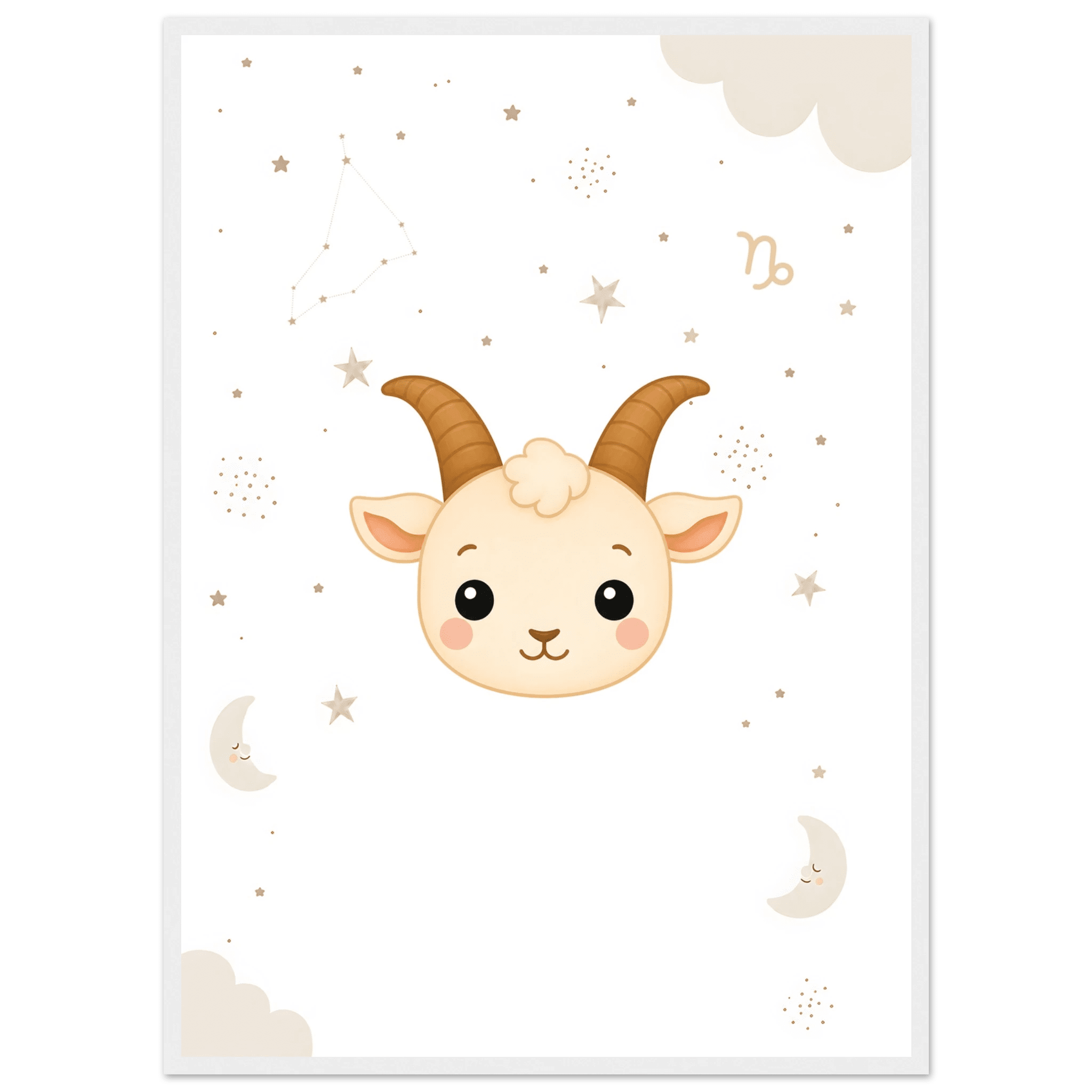 Sternzeichen Steinbock mit Namen poster