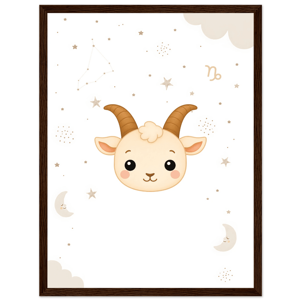 Sternzeichen Steinbock mit Namen poster
