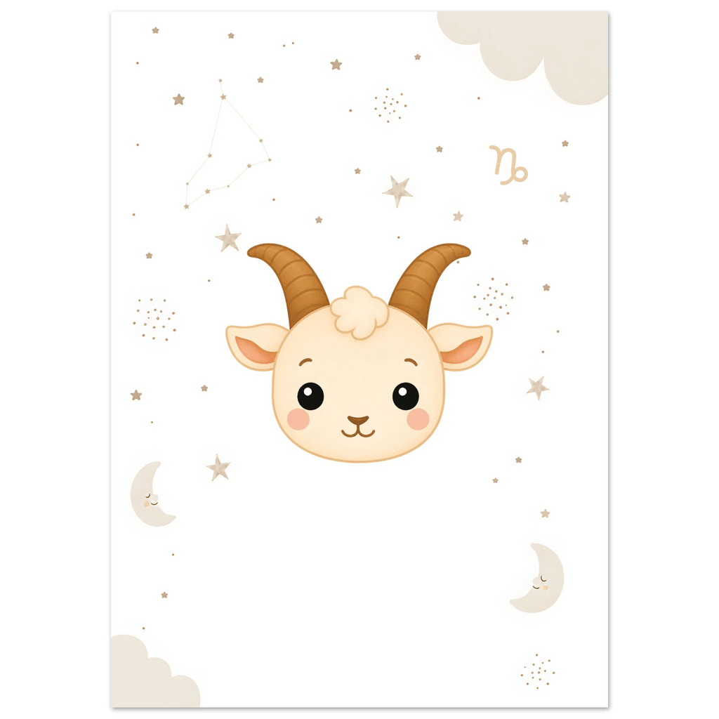 Sternzeichen Steinbock mit Namen poster