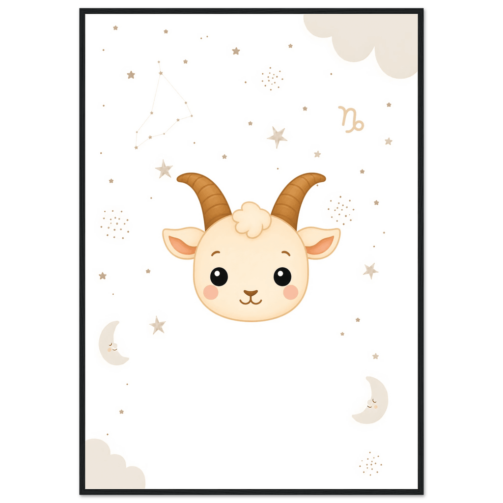Sternzeichen Steinbock mit Namen poster
