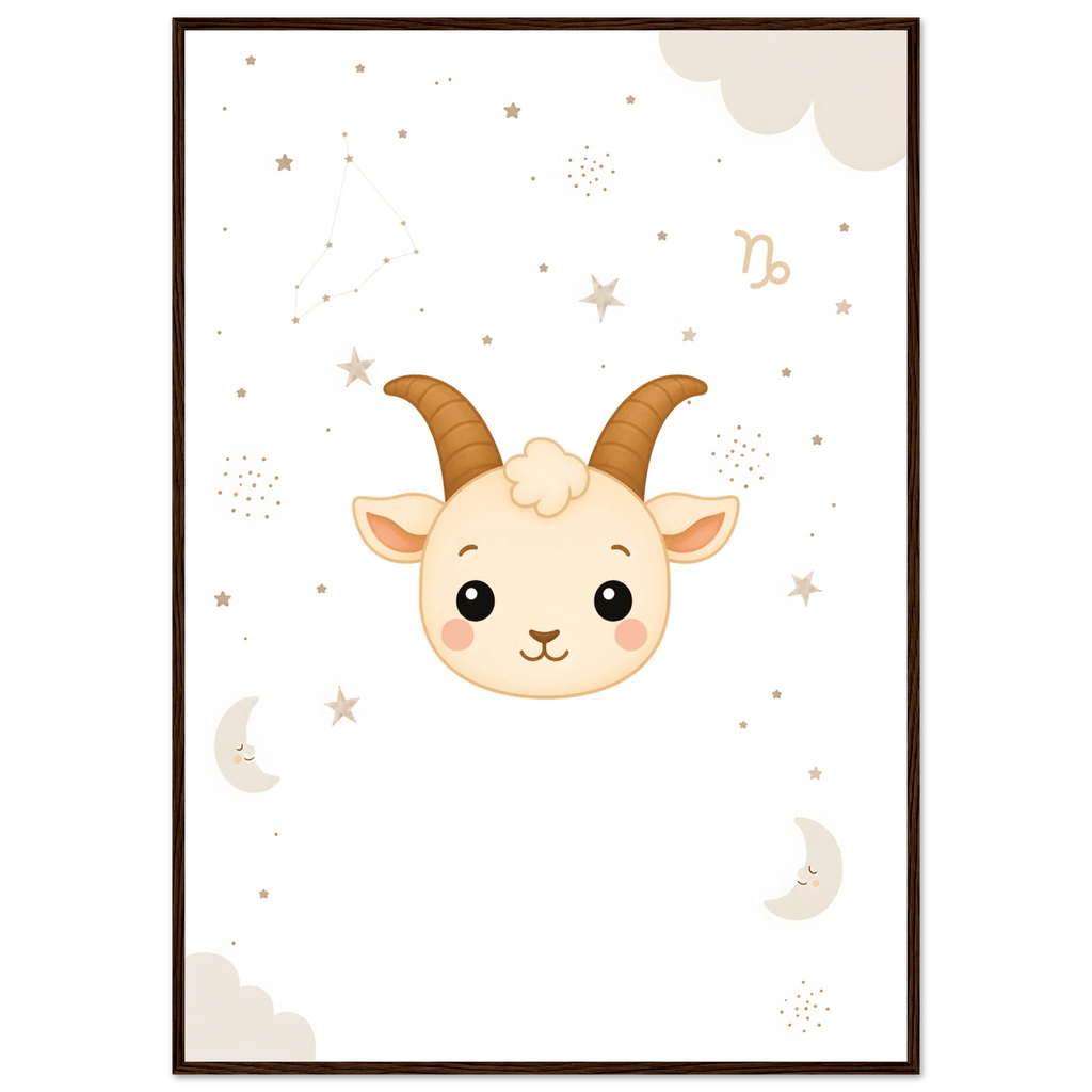 Sternzeichen Steinbock mit Namen poster