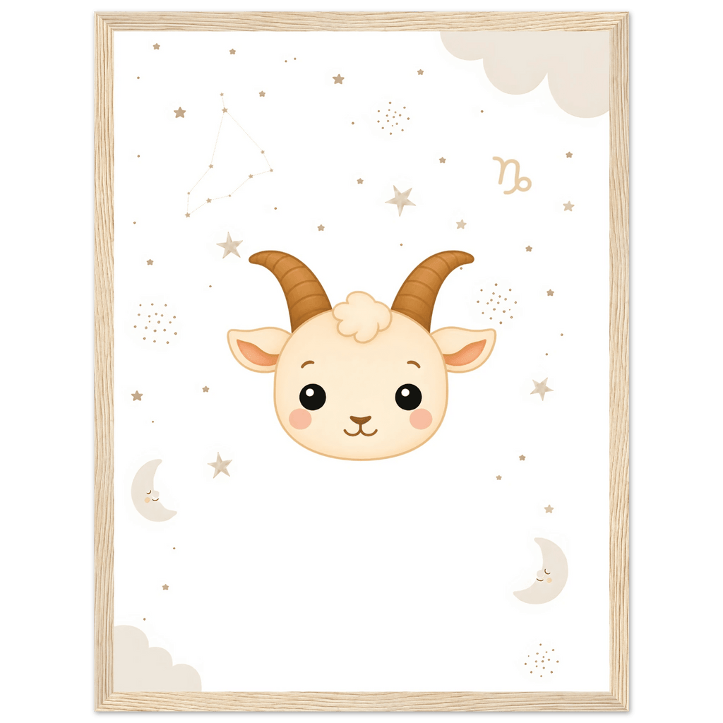 Sternzeichen Steinbock mit Namen poster
