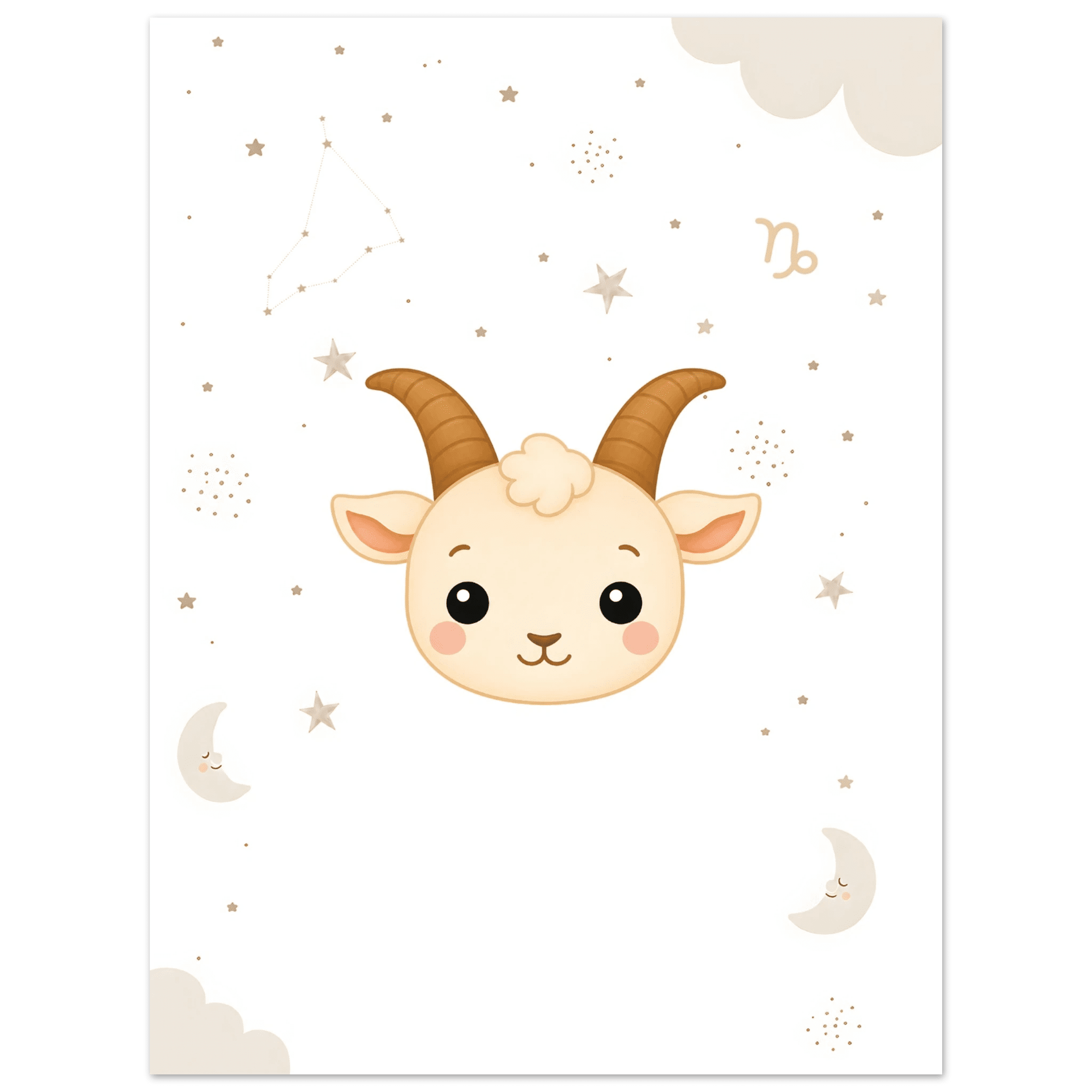 Sternzeichen Steinbock mit Namen poster